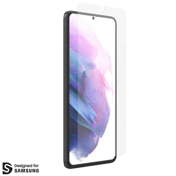 InvisibleShield Glass Fusion+ Screen Protector for Samsung Galaxy S21+ - Ultra HD Clear, Anti-Scratch, Bubble-Free Protection - Perfect for Work, Gaming & Everyday Use