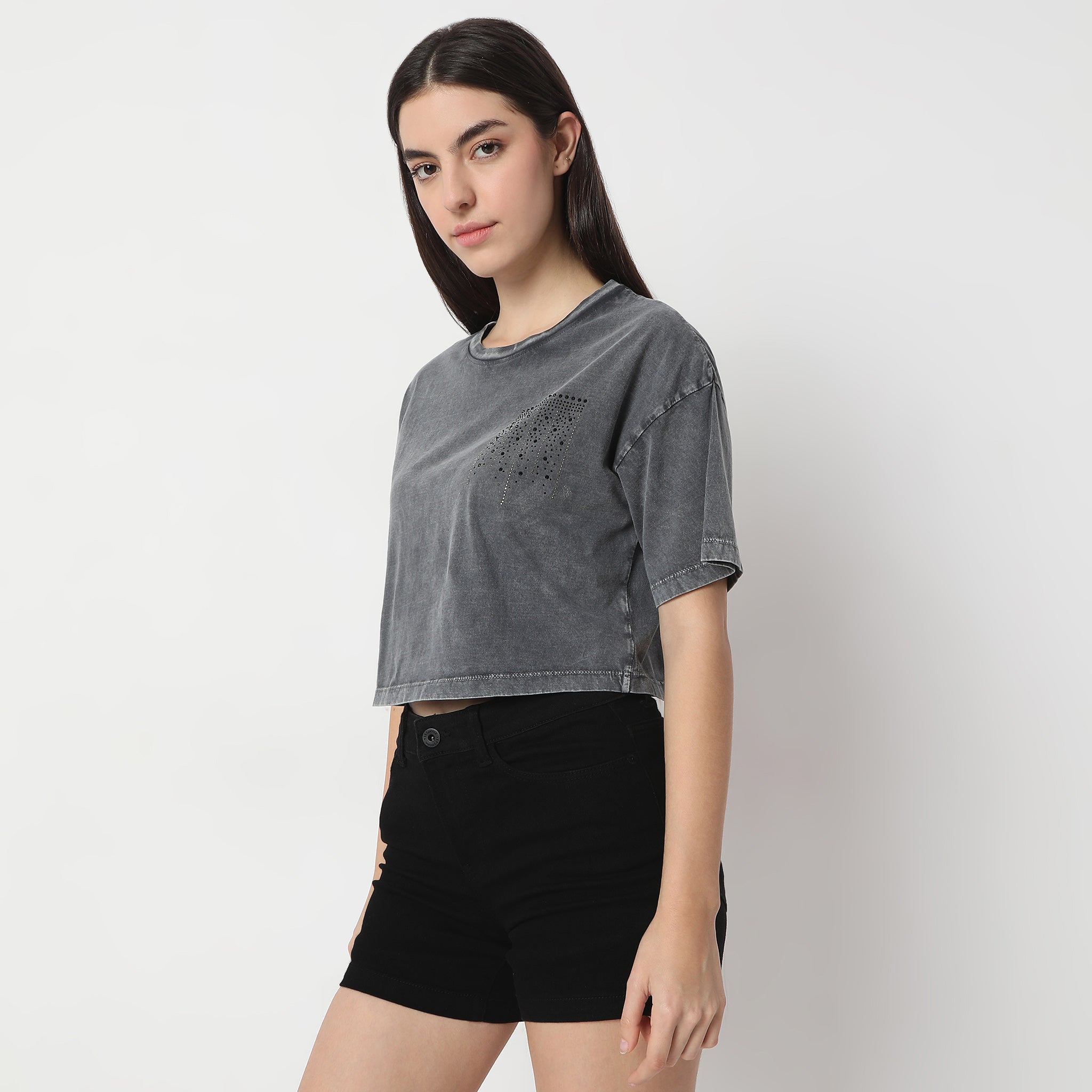 Boxy Fit Short Sleeve Crop T-Shirt for Women | Casual Summer Top | Perfect for Yoga, Beach & Streetwear Outfits