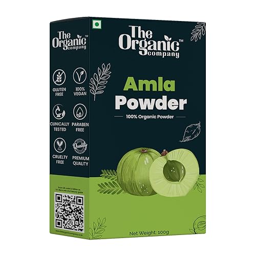 Organic Amla Powder (Indian Gooseberry) for Hair Growth & Skin Care - Food Grade, Edible Supplement for Drinks & Cooking - Promotes Healthy Black Hair for Men & Women - Perfect for Hair Masks, Smoothies & Natural Beauty Routines