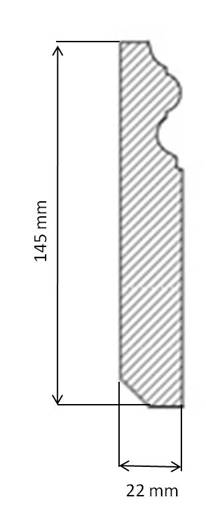 145mm Master Floor Socket - Durable & Stylish Baseboard for Home & Office Interior Design