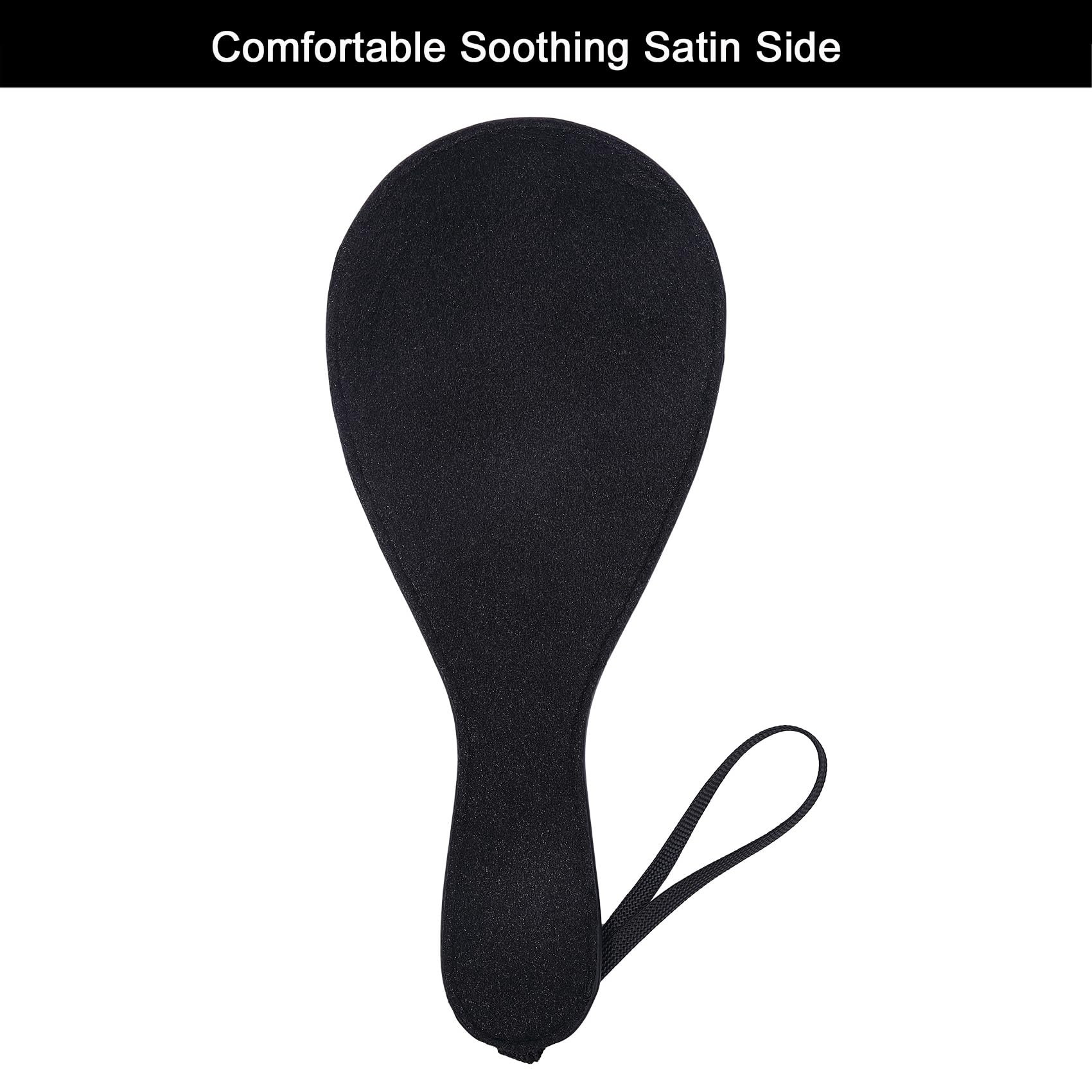 Premium Satin & Faux Leather Spanking Paddle - BDSM Bondage Sex Toy for Couples, Sensual Play & Adult Spanking - Perfect for Roleplay, BDSM Scenes & Intimate Bedroom Fun