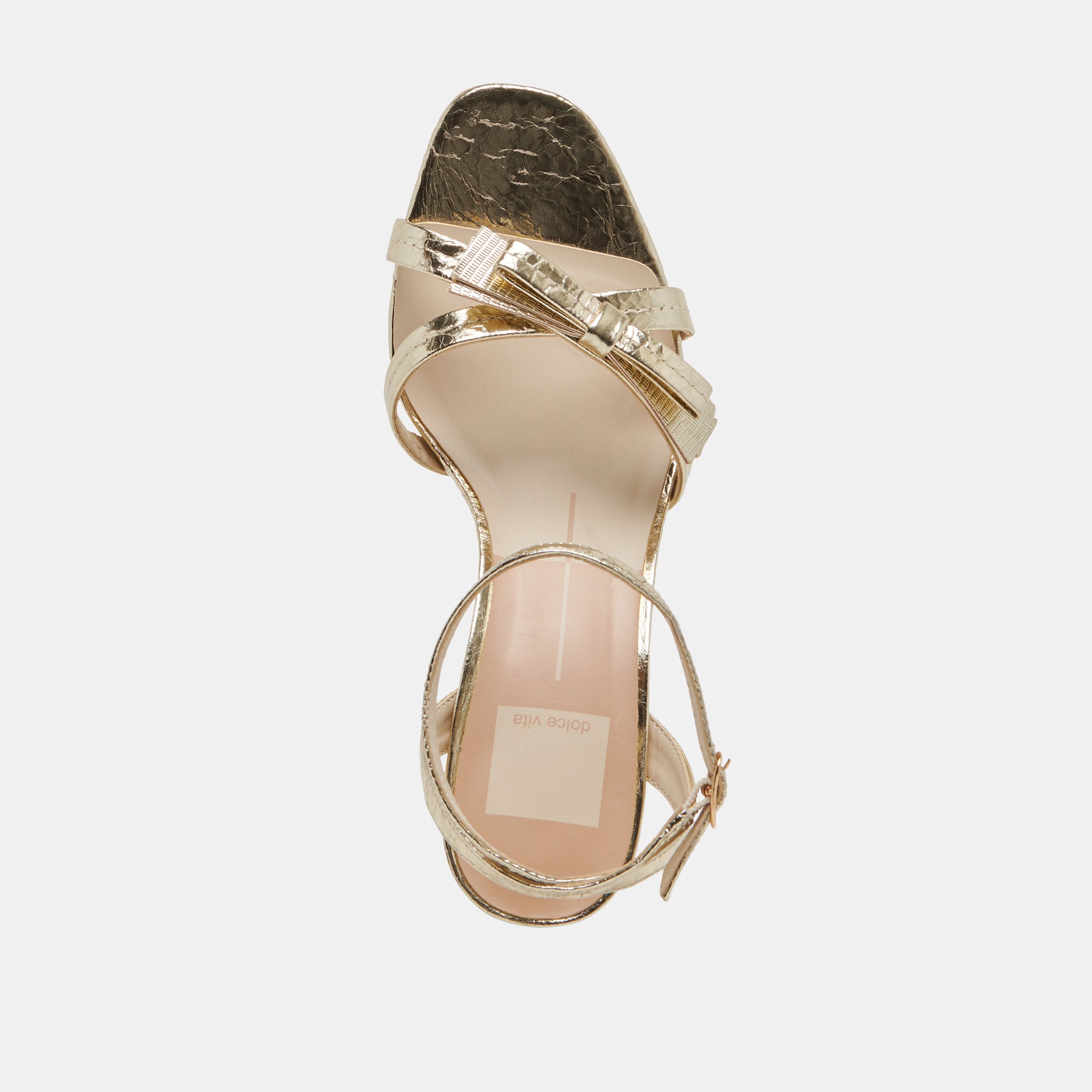 GALOR Women's Gold Distressed Leather Heels - Stylish High Heels for Parties, Weddings & Evening Events