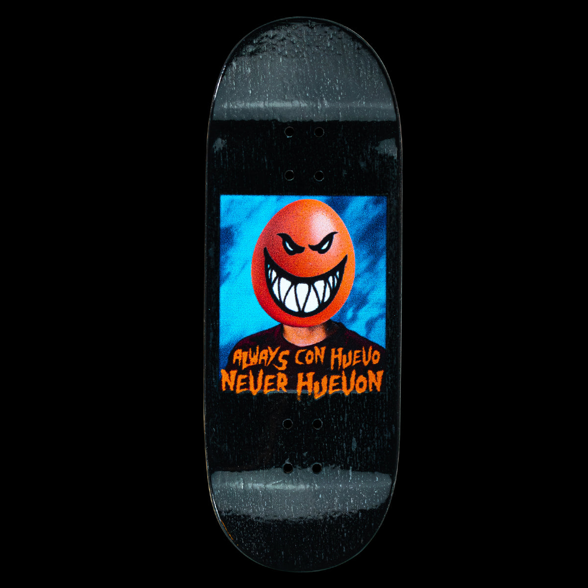 Variant Fingerboard Deck - Toshi Always Con Huevo - Professional Mini Skateboard for Tricks & Stunts - Perfect for Skateboarding Enthusiasts & Collectors