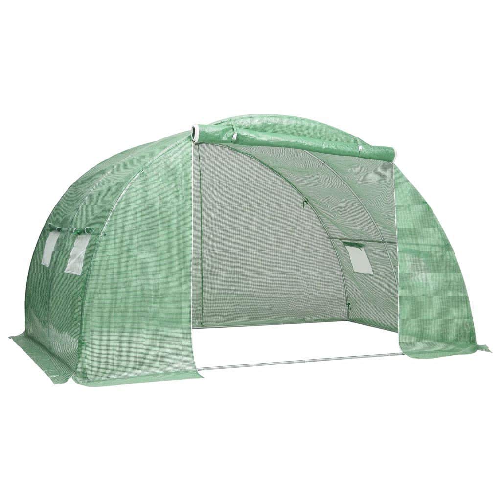 Premium Walk-in Greenhouse Tent for Outdoor Gardening - 86.1 ft² (6.6'x13.1'x6.6') with Roll-Up Entry Doors & Side Windows - Ideal for Plant Protection, Seed Starting & Year-Round Gardening - Fast Priority Delivery