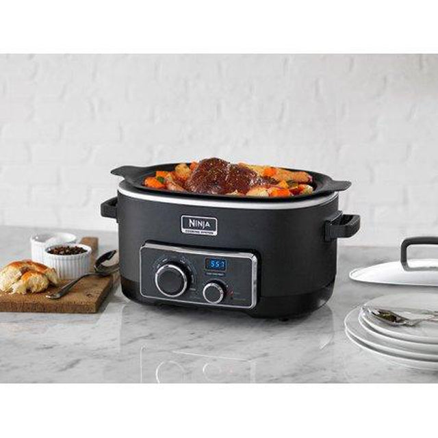 Ninja 3-in-1 6-Quart Multi-Cooker - Stovetop, Oven & Slow Cooker System (MC751) | Perfect for Family Dinners, Meal Prep & Holiday Cooking