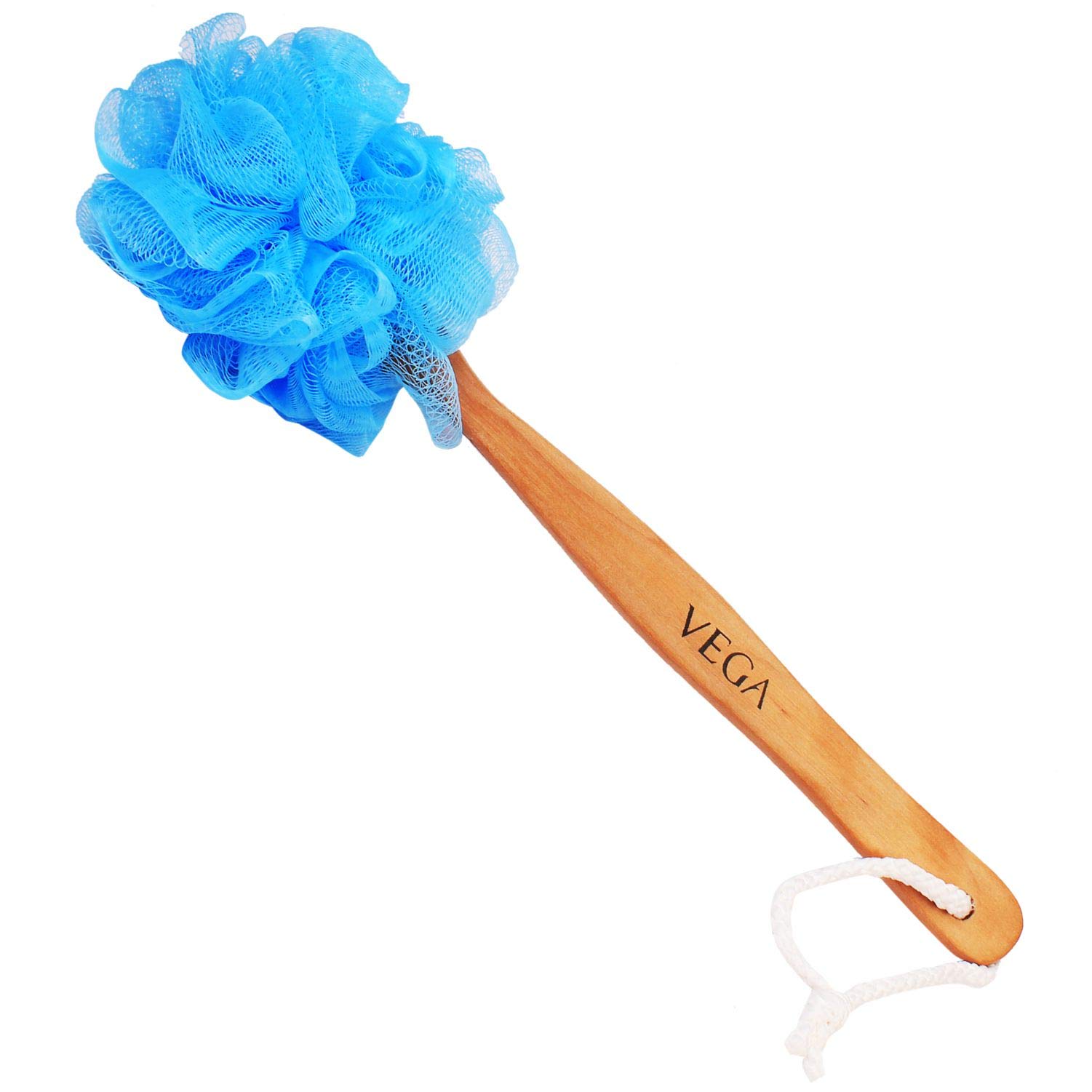 VEGA Premium Mini Paddle Hair Brush for Men & Women - Wooden Handle Bath Brush (8586 M) - Gentle Detangling & Exfoliating - Perfect for Travel, Salon & Home Spa Care