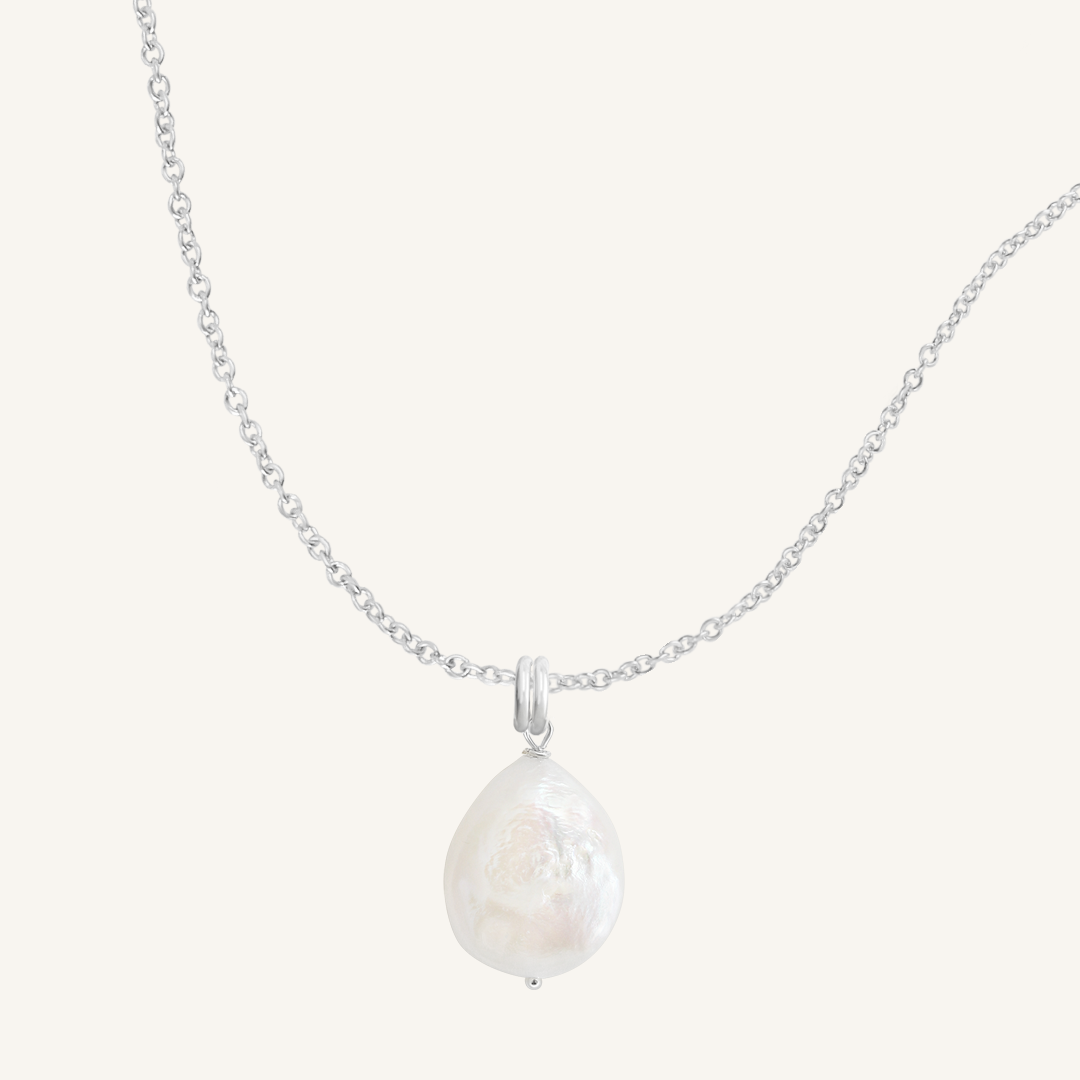 Elegant Capri Pearl Charm Necklace for Women - Dainty Layering Jewelry for Weddings, Parties & Everyday Wear