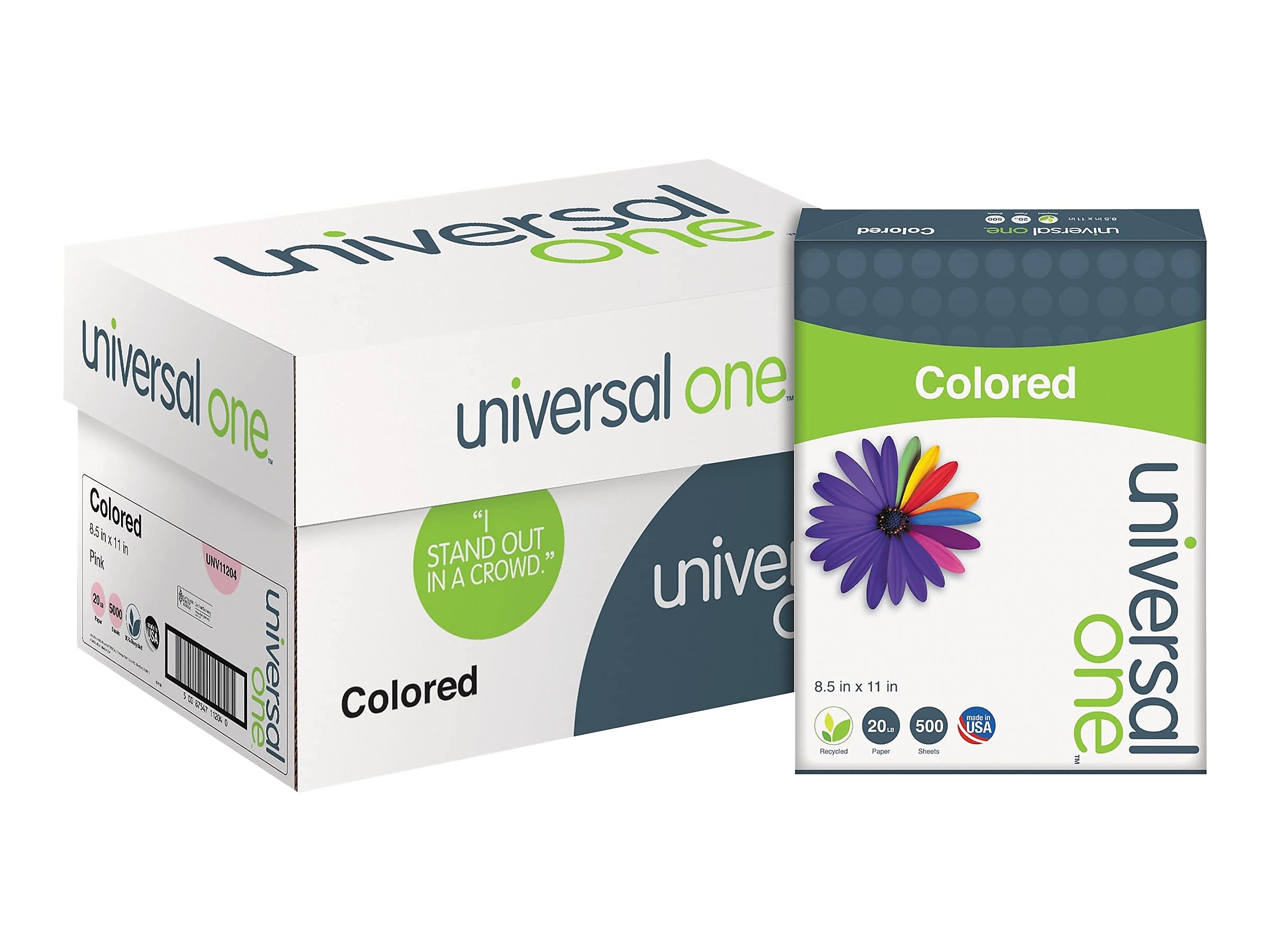 Premium Universal® Colored Paper - 24 Vibrant Hues, 8.5