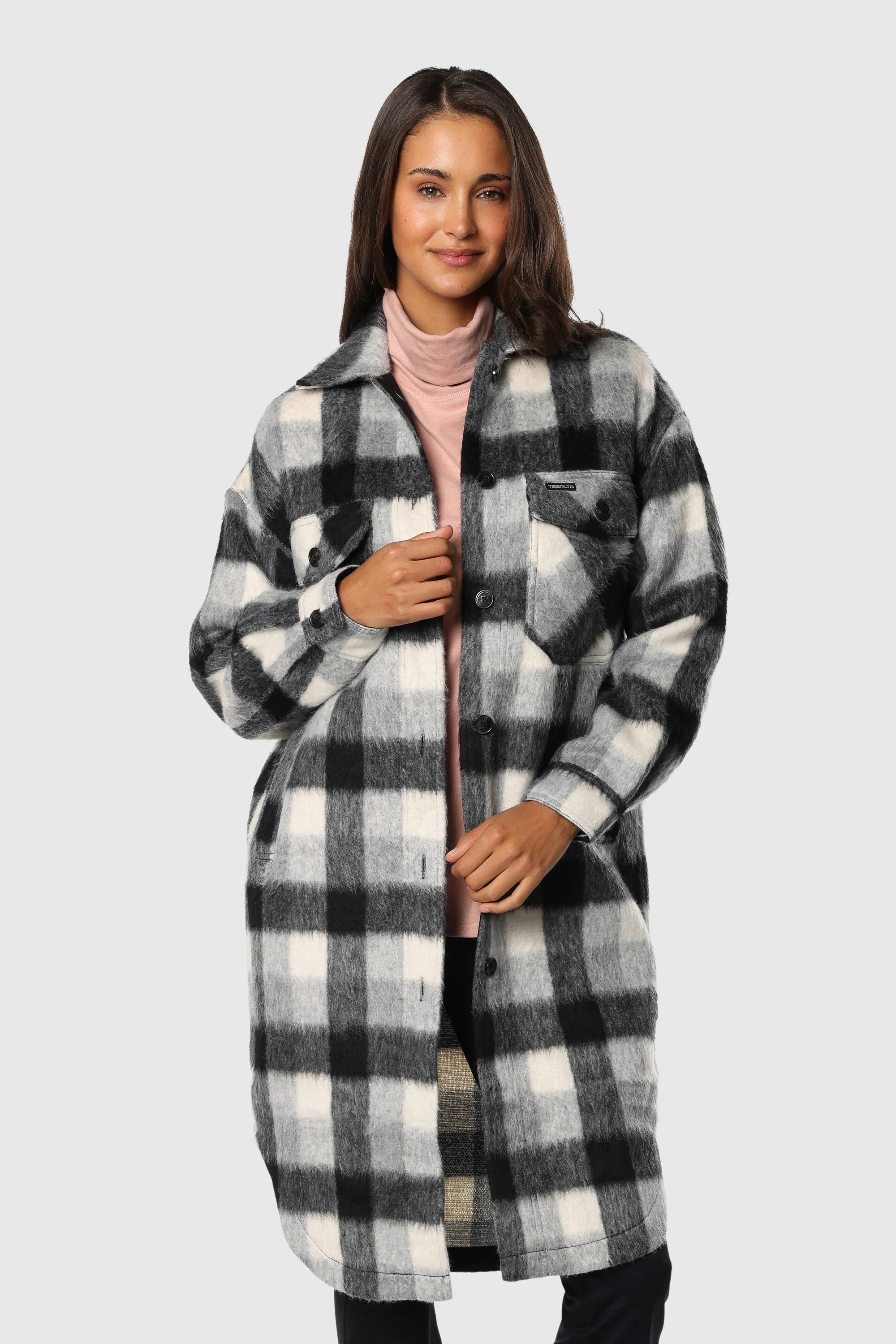 Stylish Super Long Shacket for Women & Men | Trendy Oversized Shirt Jacket | Perfect for Layering in Fall & Winter | Casual Outfits & Streetwear Fashion