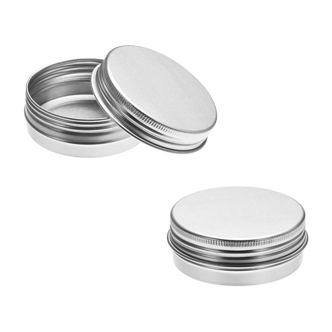 12 Pack 1.4 oz Round Aluminum Cans with Screw Top Metal Lids - 40ml Small Tin Containers for DIY Crafts, Candle Making, Storage & Organizing - Perfect for Home, Office & Gift Packaging