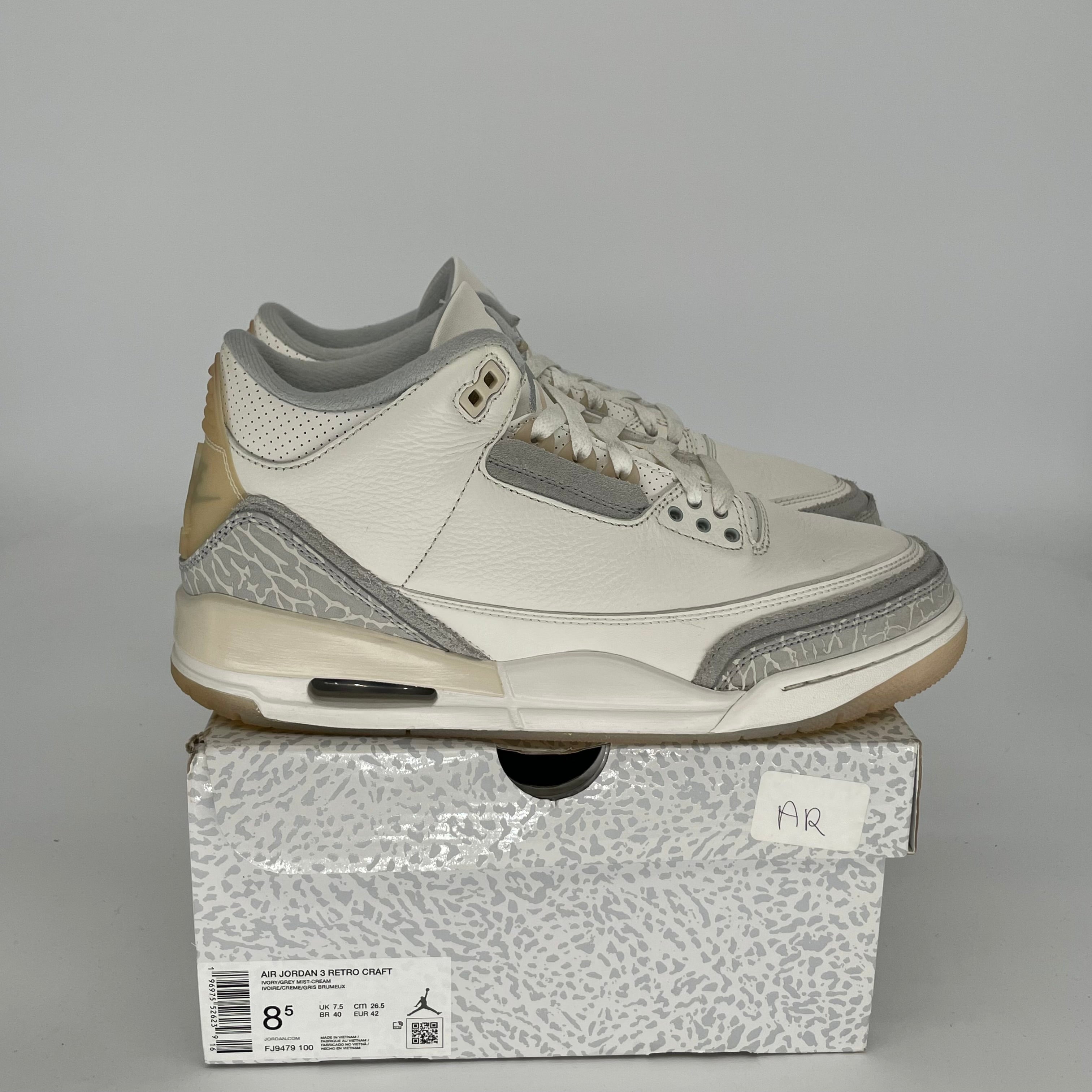 Authentic Air Jordan 3 Retro Craft 