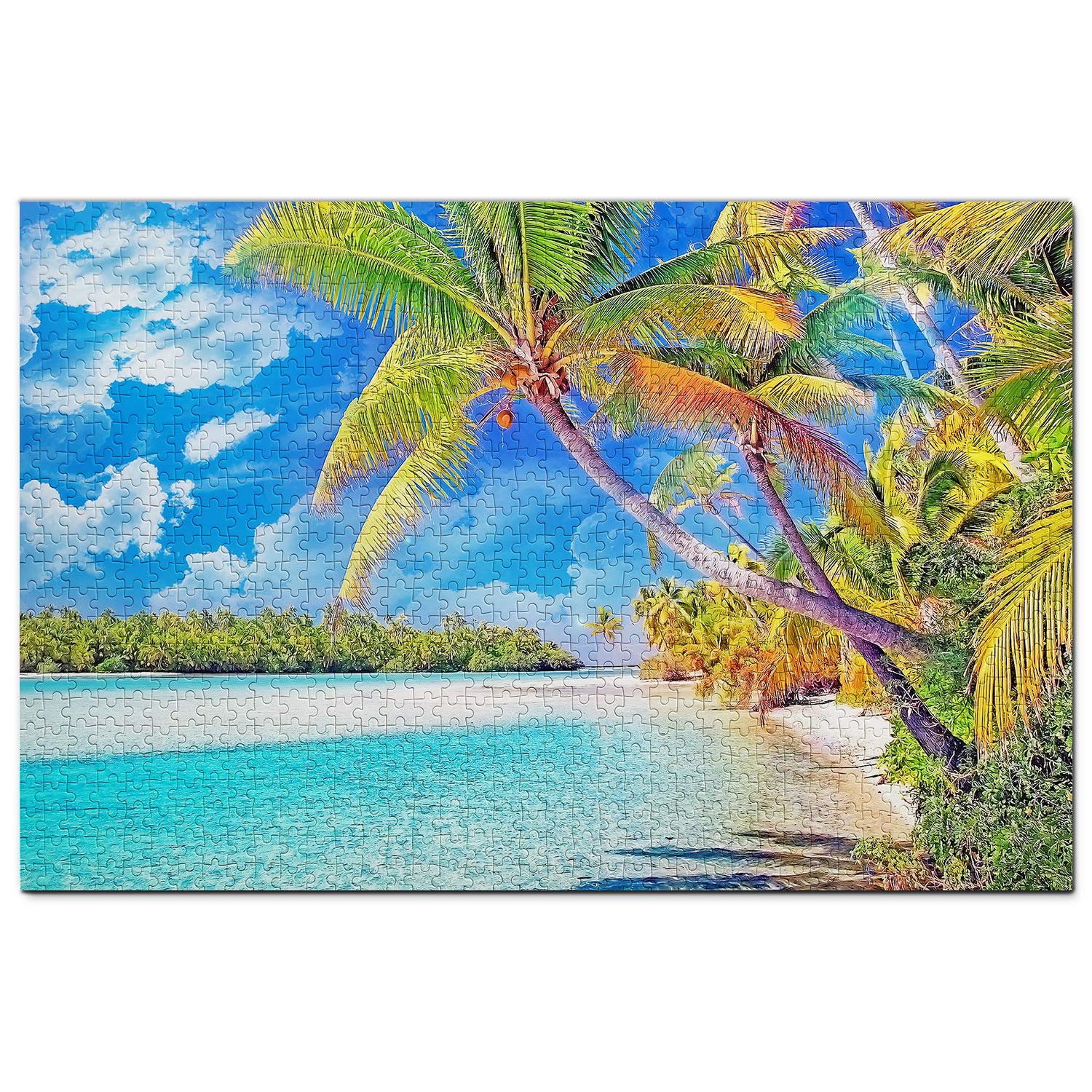 1000-Piece Cook Islands Jigsaw Puzzle - Rarotonga Scenery Wooden Travel Souvenir for Adults & Teens | Perfect for Home Decor, Family Game Night & Stress Relief