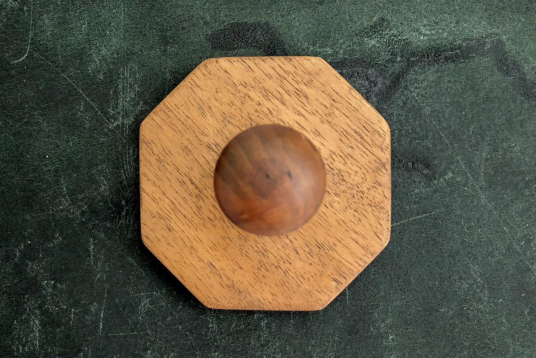 Octagon Rubber Stamp with Wooden Handle - Perfect for DIY Crafts, Scrapbooking, and Office Use