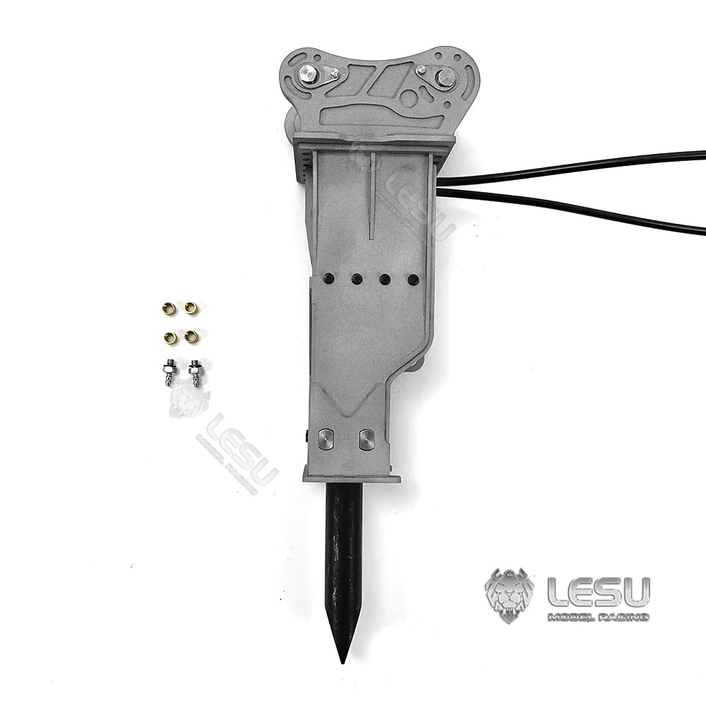 1/14 Scale Hydraulic Metal Hammer Quick Release Coupler for LESU RC Excavator B0001 374F - Unassembled DIY Parts - Perfect for RC Construction Model Building & Repair Scenes