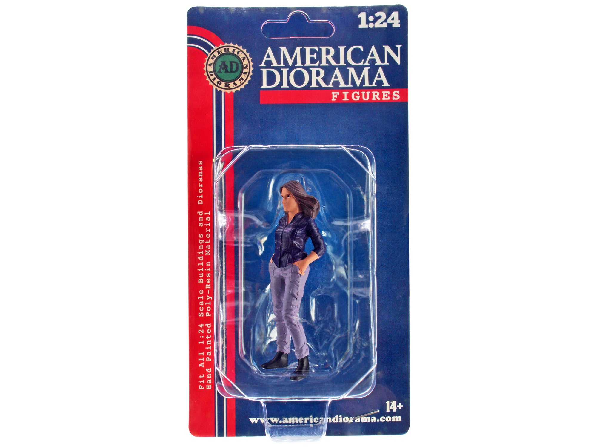 1/24 Scale Model Car Meet 3 Figurine Set - Realistic Miniature Figures for Diecast Car Displays & Diorama Scenes by American Diorama - Perfect for Model Train Layouts, Car Shows & Collectors