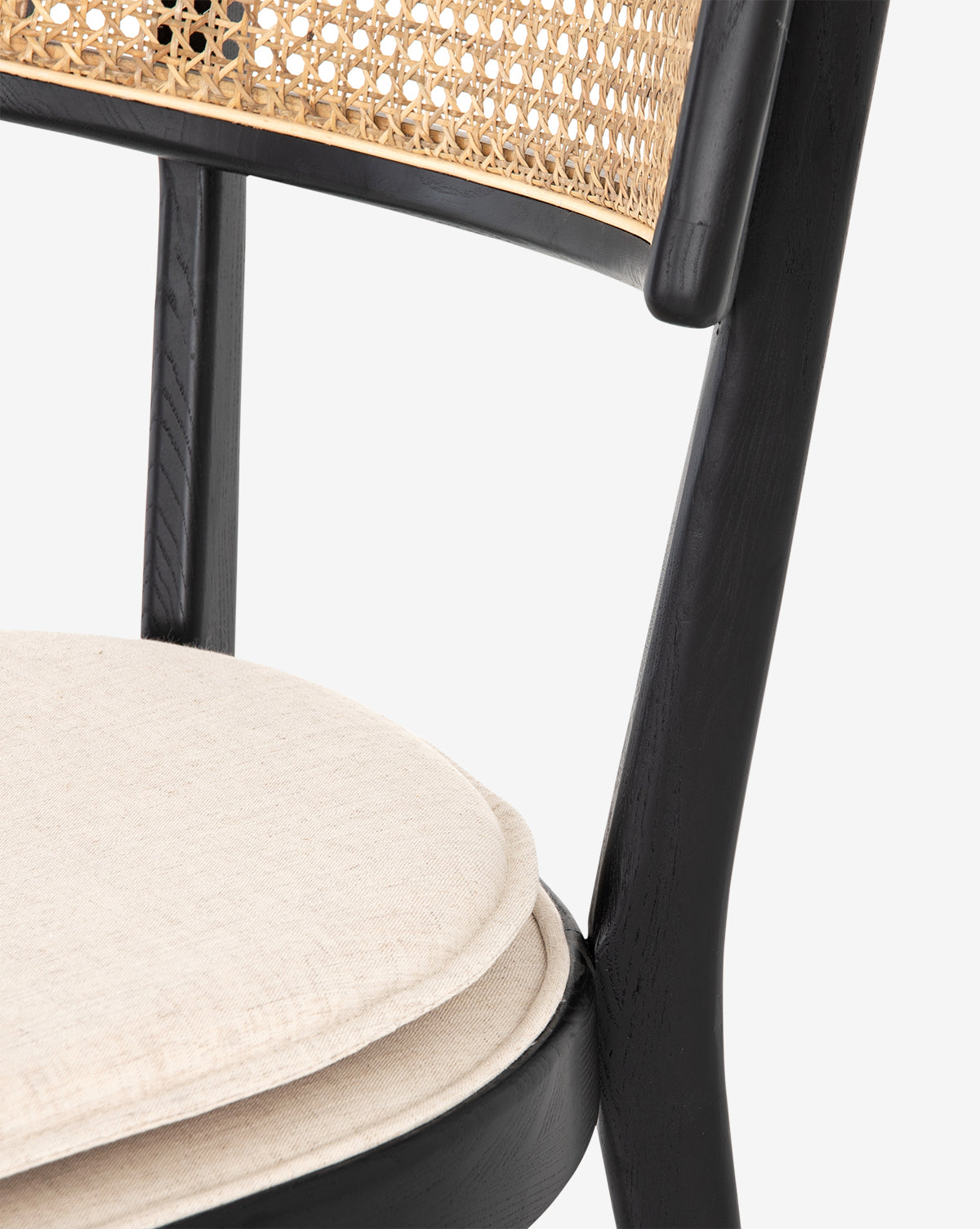Odelle Modern Dining Chair - Sturdy Wooden Kitchen Chair with Upholstered Seat - Perfect for Dining Room, Kitchen, and Home Office Use