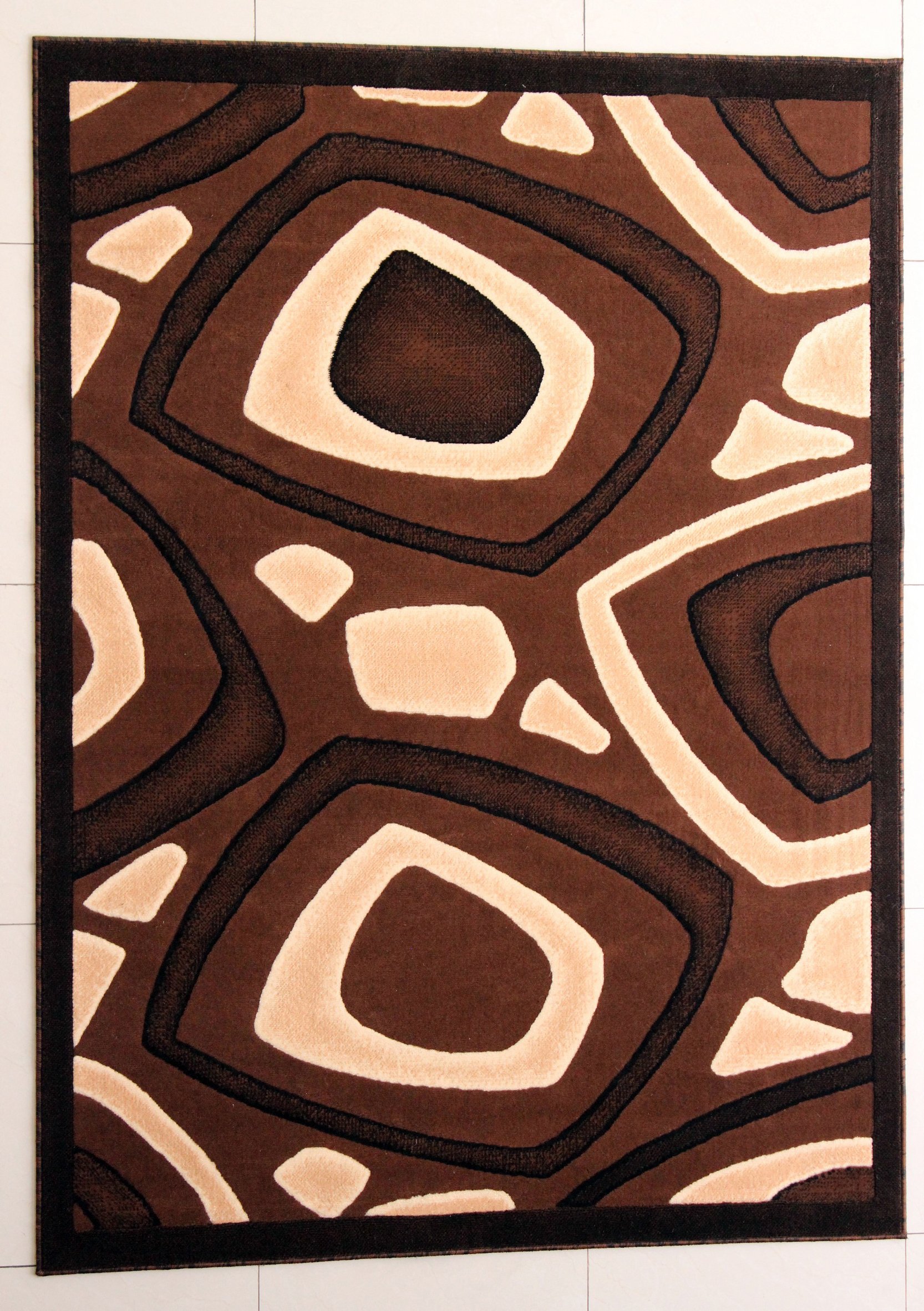 Hand Carved Rectangular Runner Rug 2'7