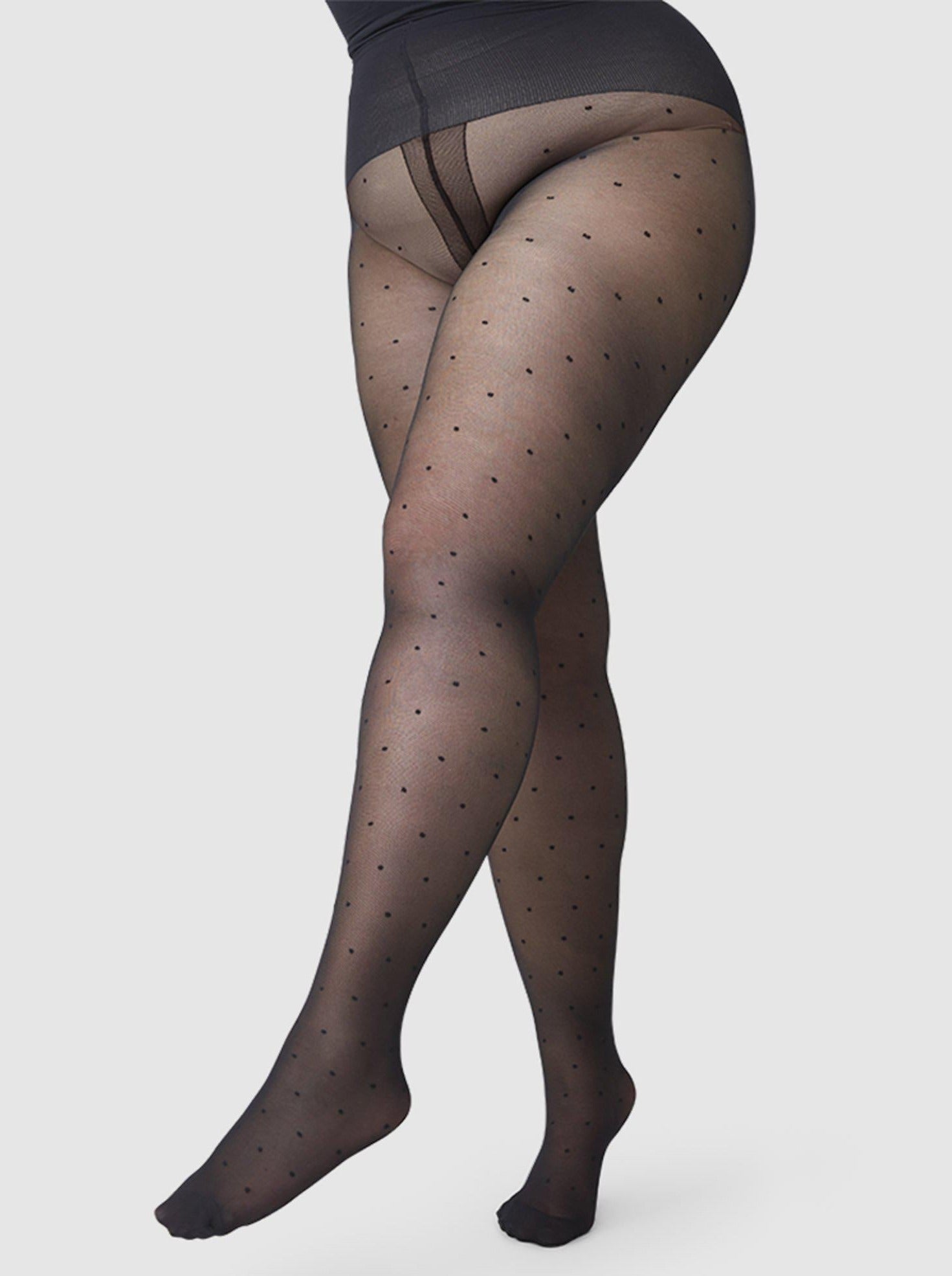 Doris Dots Pattern Tights for Women - Black Fishnet Stockings for Casual Wear, Party Outfits & Everyday Fashion