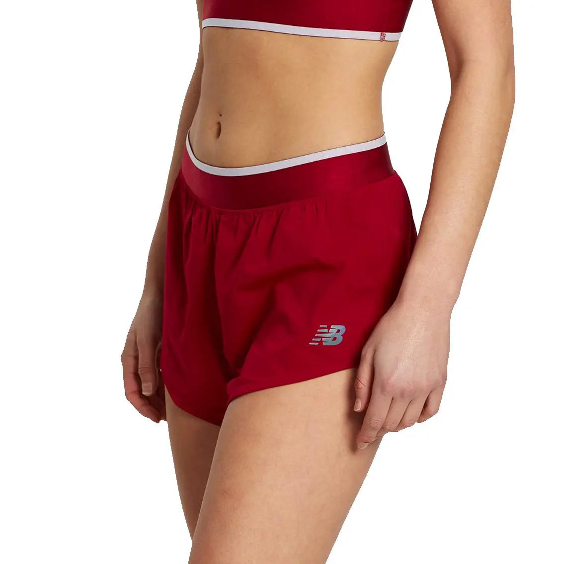 New Balance Women's Q Speed Track Running Shorts - Neo Crimson | Lightweight, Breathable & Quick-Dry for Training, Jogging & Gym Workouts