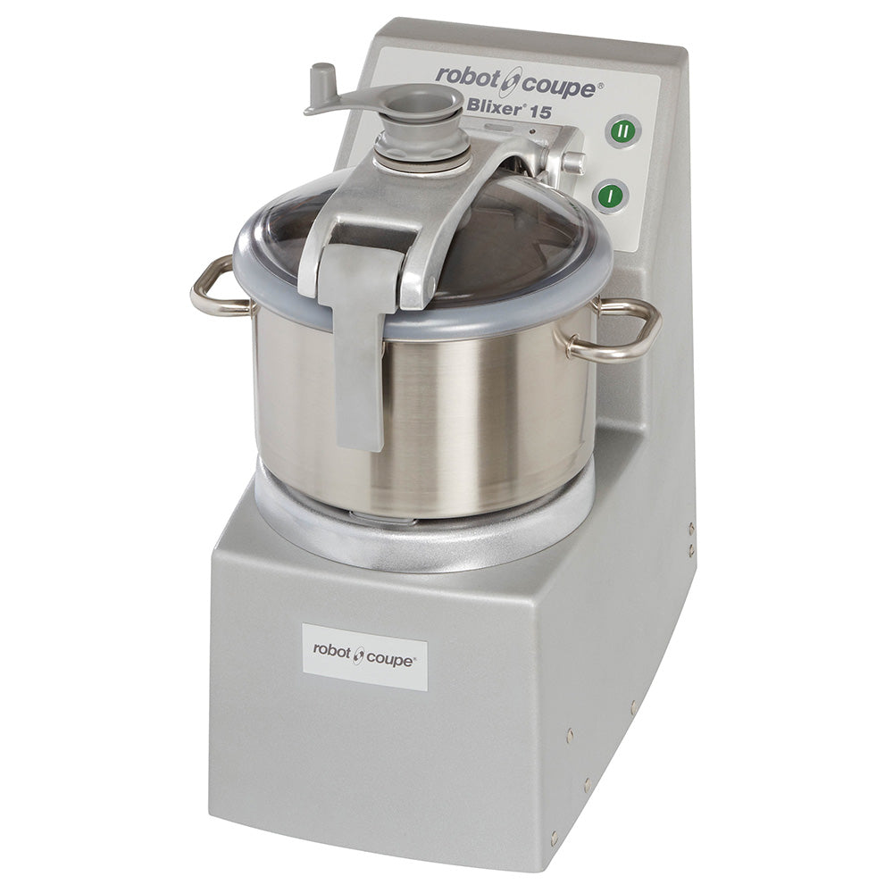 Robot Coupe BLIXER15 Two Speed 16 Qt Batch Bowl Food Processor - 4.5 HP 208-240V Commercial Grade for Restaurant & Catering - Perfect for Chopping, Slicing, Shredding Vegetables & Dough