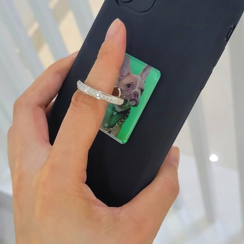 3 Pcs Phone Ring Holder - 360° Rotatable Phone Grip Stand with Strong Adhesive for iPhone, Samsung & Most Smartphones | Perfect for Watching Videos, Taking Selfies & Secure One-Hand Use (Dog Design)