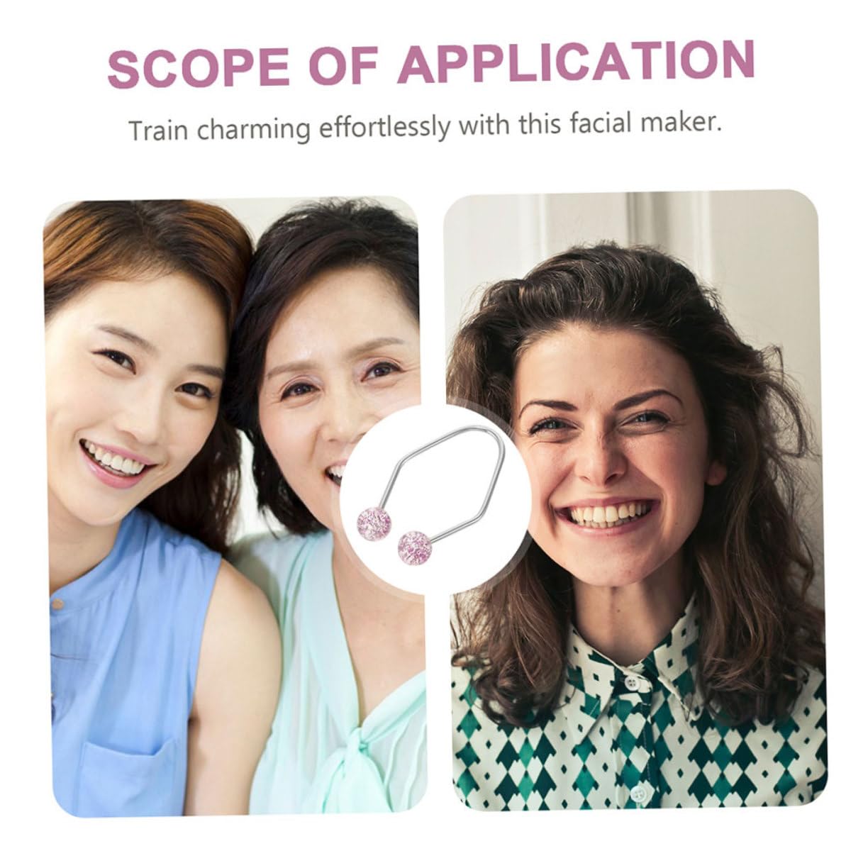 Facial Dimple Maker Set - Cheek Dimple Clip for Natural-Looking Dimples, Face Sculpting Tool for Beauty Enhancement - Perfect for Makeup, Cosplay & Selfie Posing