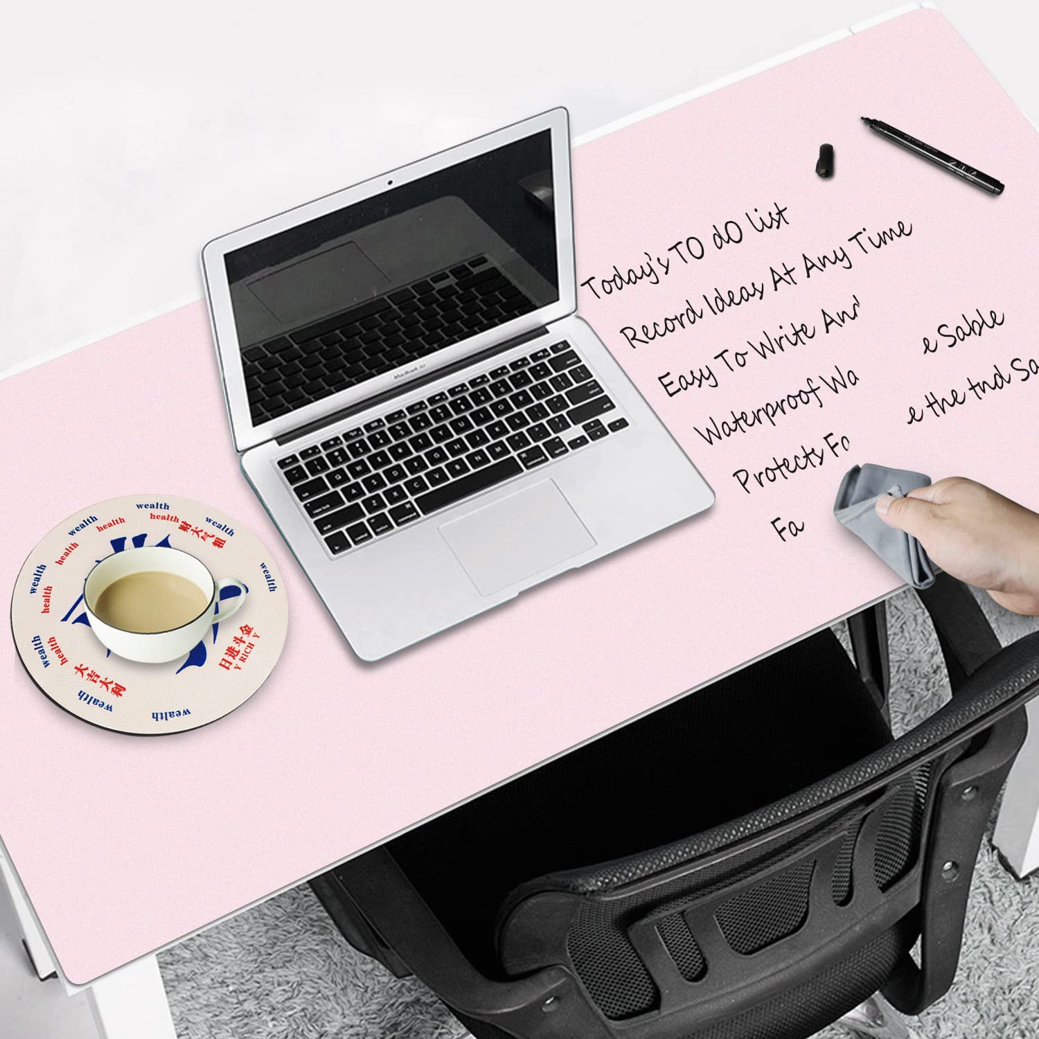 Magnetic Dry Erase Desk Mat 31.5