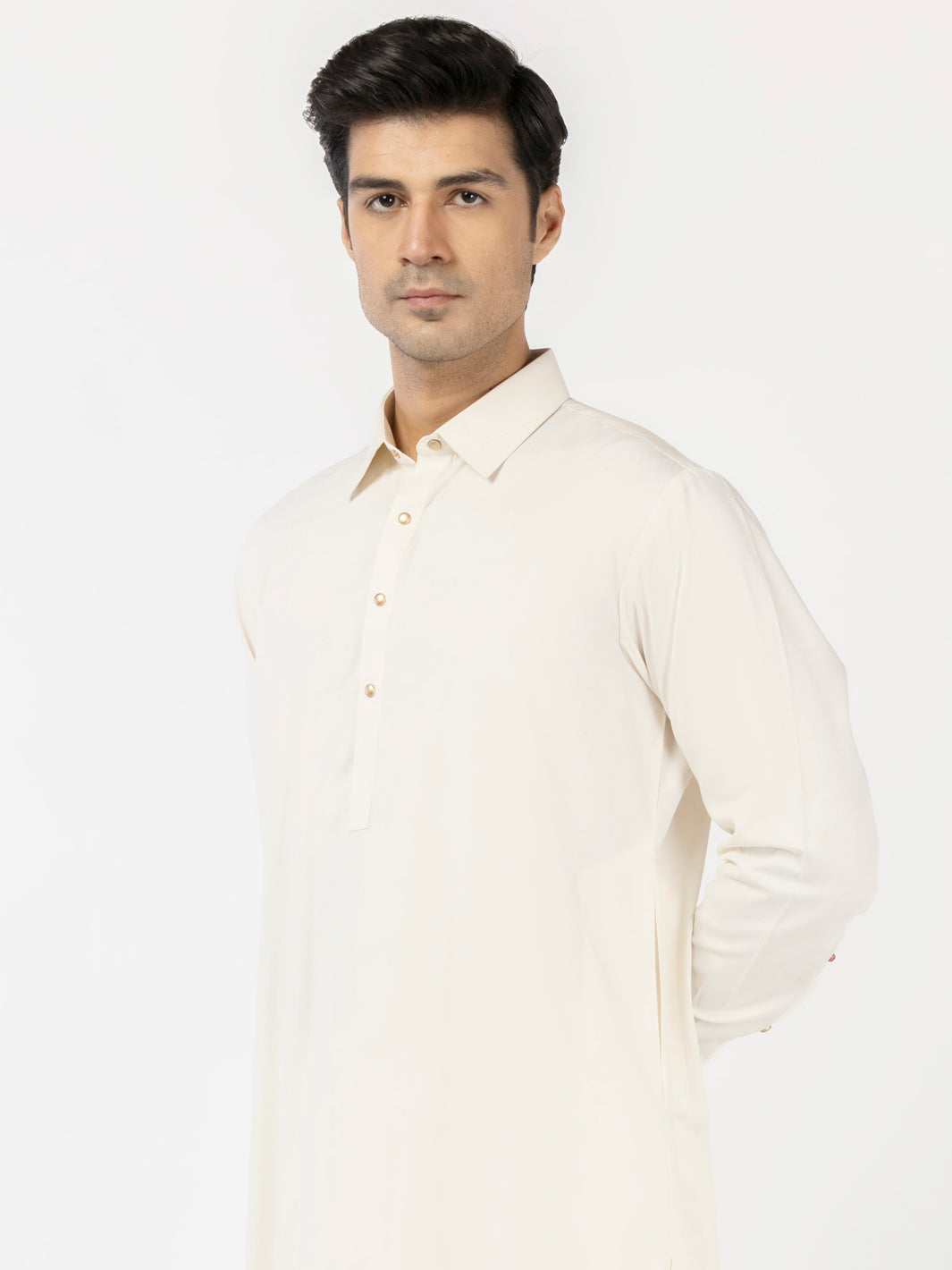 Blended Off White Shalwar Kameez by J. Junaid Jamshed | Premium Pakistani Traditional Outfit for Men | Perfect for Weddings, Eid & Special Occasions
