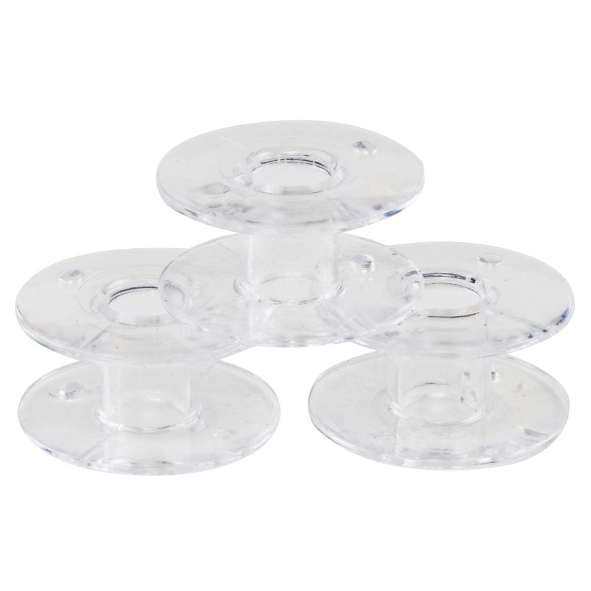 SINGER Class 15J Clear Plastic Bobbins - 3 Pack Sewing Machine Replacement Bobbins for Singer, Brother, Janome | Perfect for Quilting, Dressmaking & DIY Sewing Projects