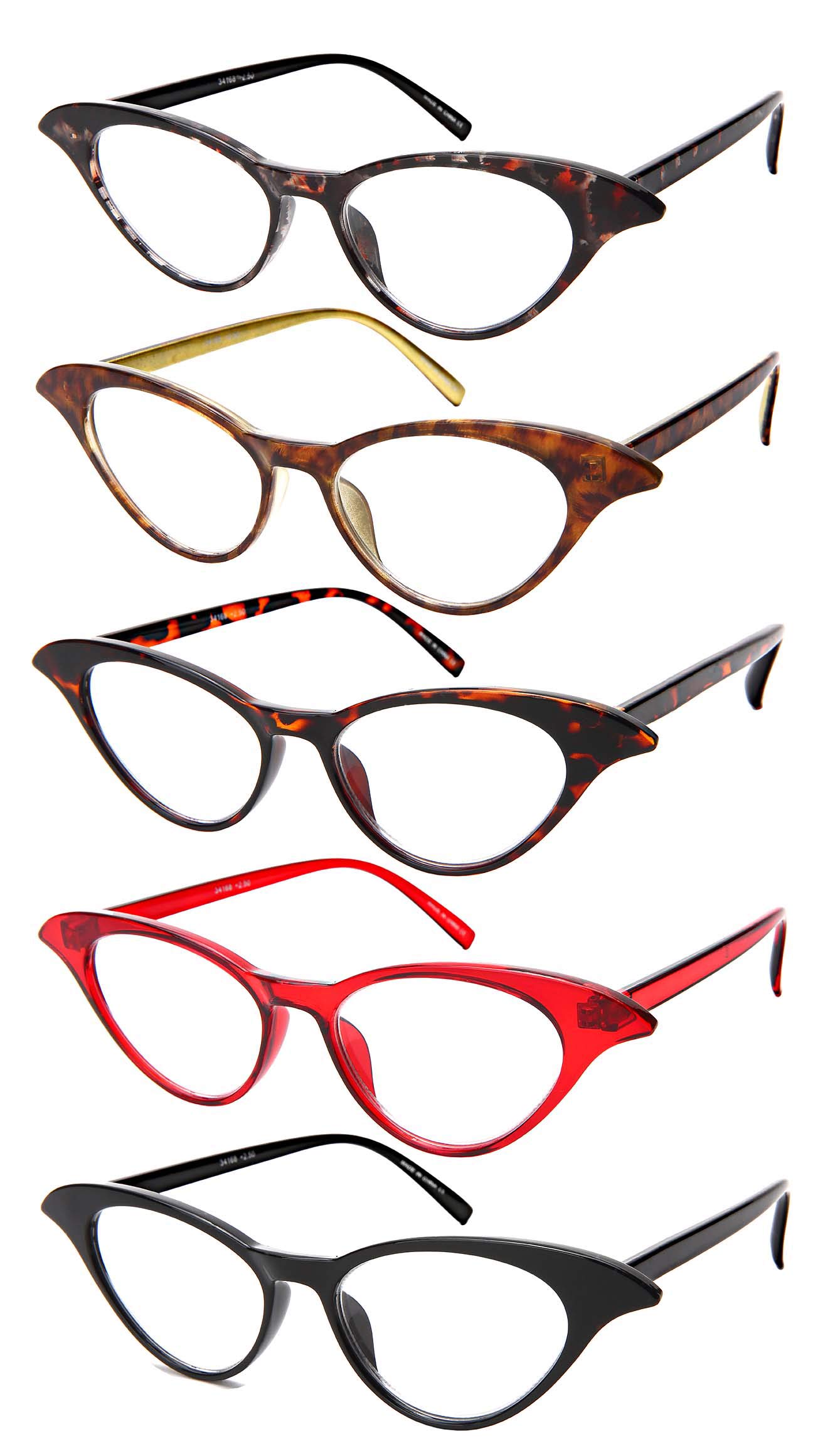 Vintage 50s Cat Eye Reading Glasses for Women - Retro Style Readers (34168-150-2) | Perfect for Reading, Book Clubs & Vintage Fashion Outfits