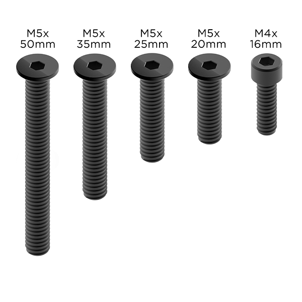 Original Black PRO Screw Set - Replacement Parts for Tools & DIY Projects - Perfect for Home Repairs, Furniture Assembly, and Hardware Fixes