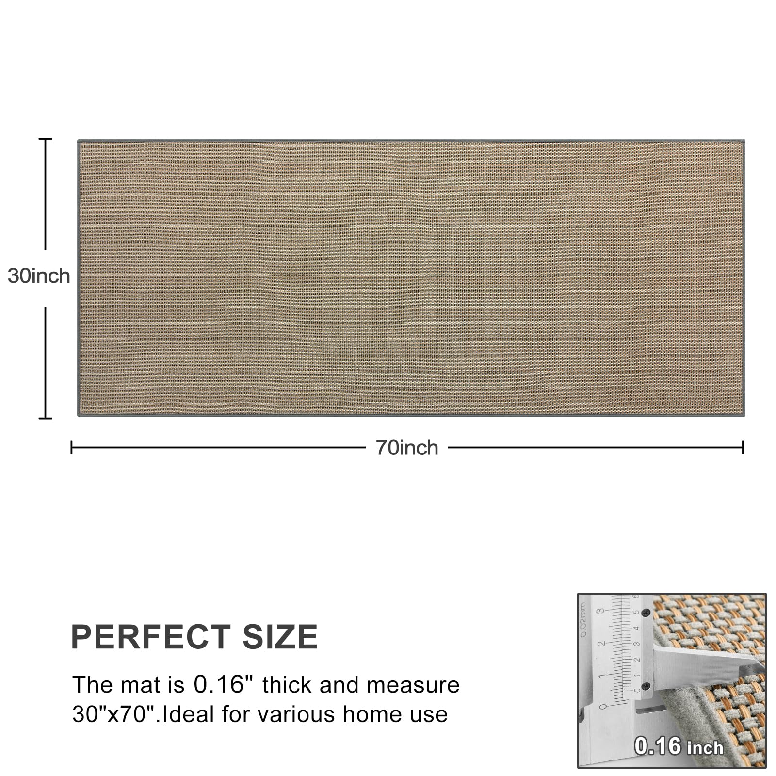 KIMODE Non-Slip Washable Kitchen Runner Rug 30