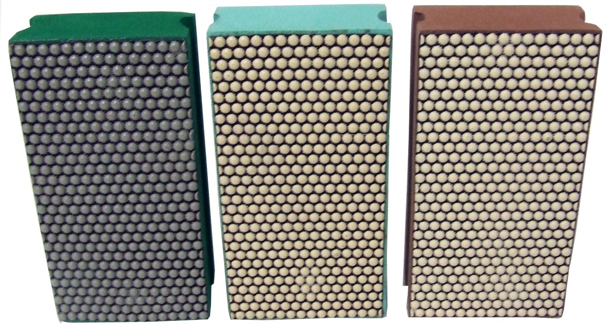 Alpha Diamond Hand Polishing Pads - 7 Piece Wet/Dry Kit for Stone, Granite, Marble Countertop & Tile Polishing - Professional Grade Restoration & Shining Tools