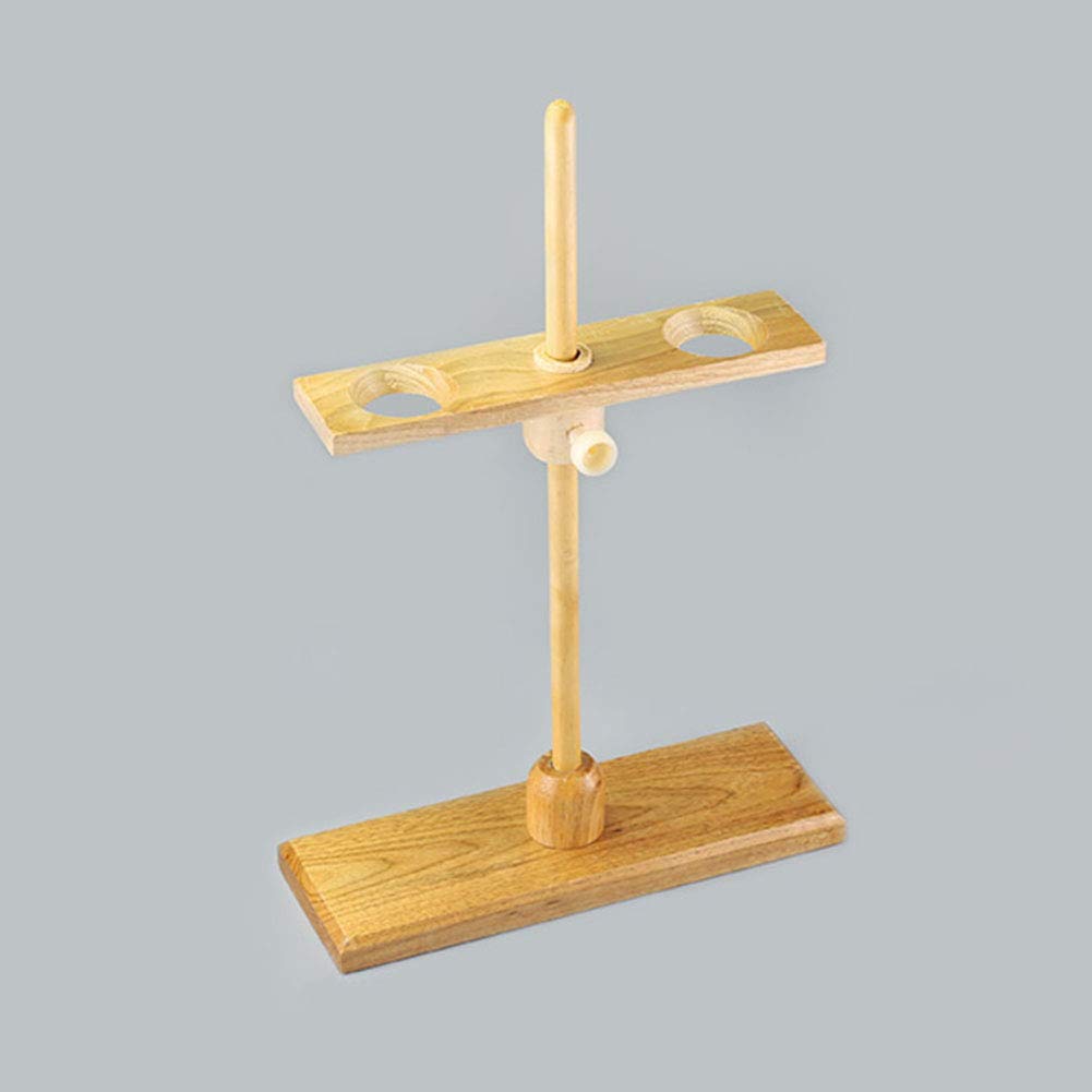 Premium Wooden Funnel Stand with 2-Hole Separation - Sturdy Funnel Holder Rack for Lab & Home Use (Pack of 1) - Perfect for Chemistry Experiments, Essential Oil Mixing & DIY Projects