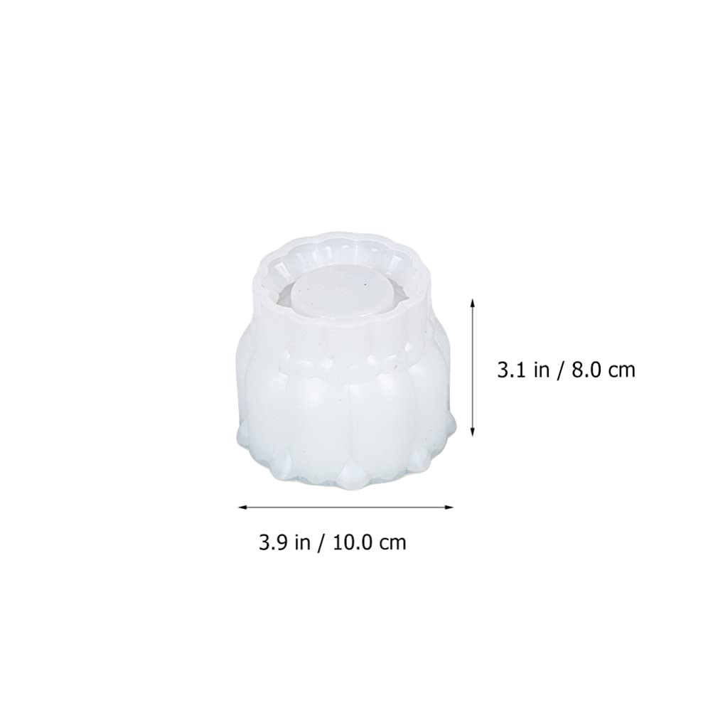 Holibanna Silicone Jewelry Bottle Jar Resin Casting Mold - DIY Craft Jewelry Storage Container with Lid for Home Organization - Easy to Use & Clean - Perfect for Resin Art, Bead Storage & Bathroom Decor