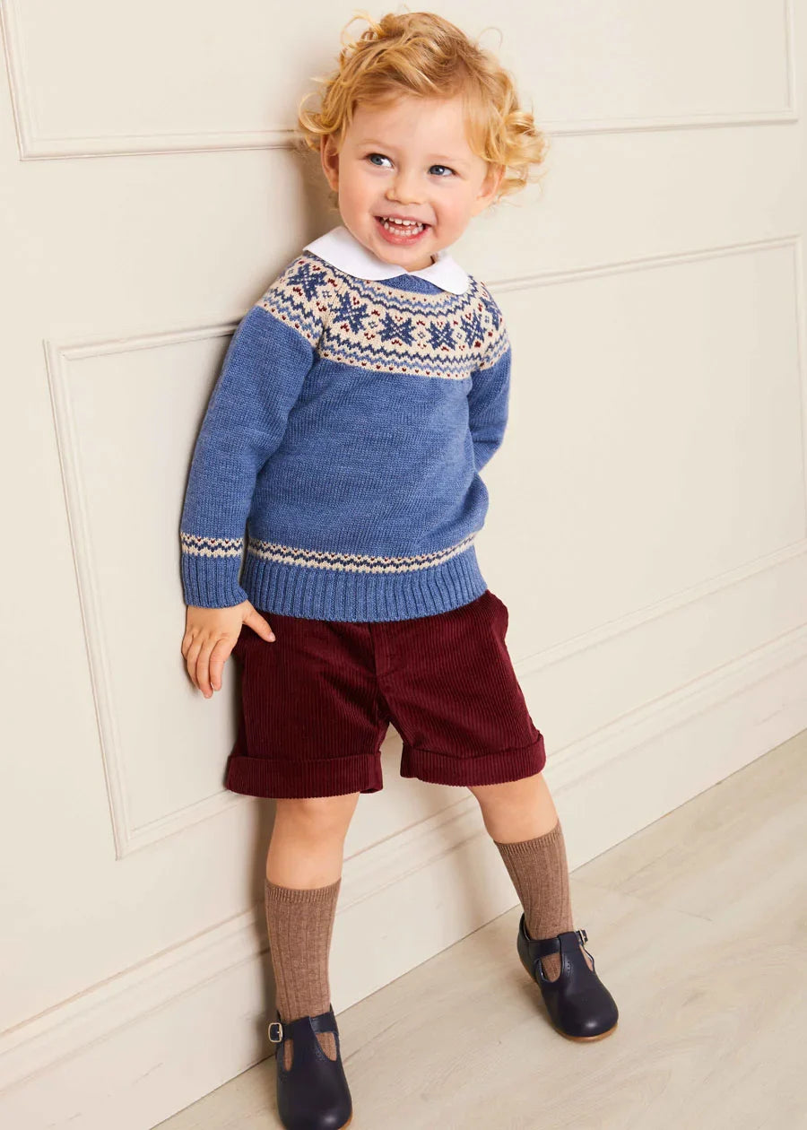 Burgundy Corduroy Shorts for Toddlers (18 Months to 4 Years) - Comfortable Playwear for Boys & Girls, Perfect for Playdates and Outdoor Adventures