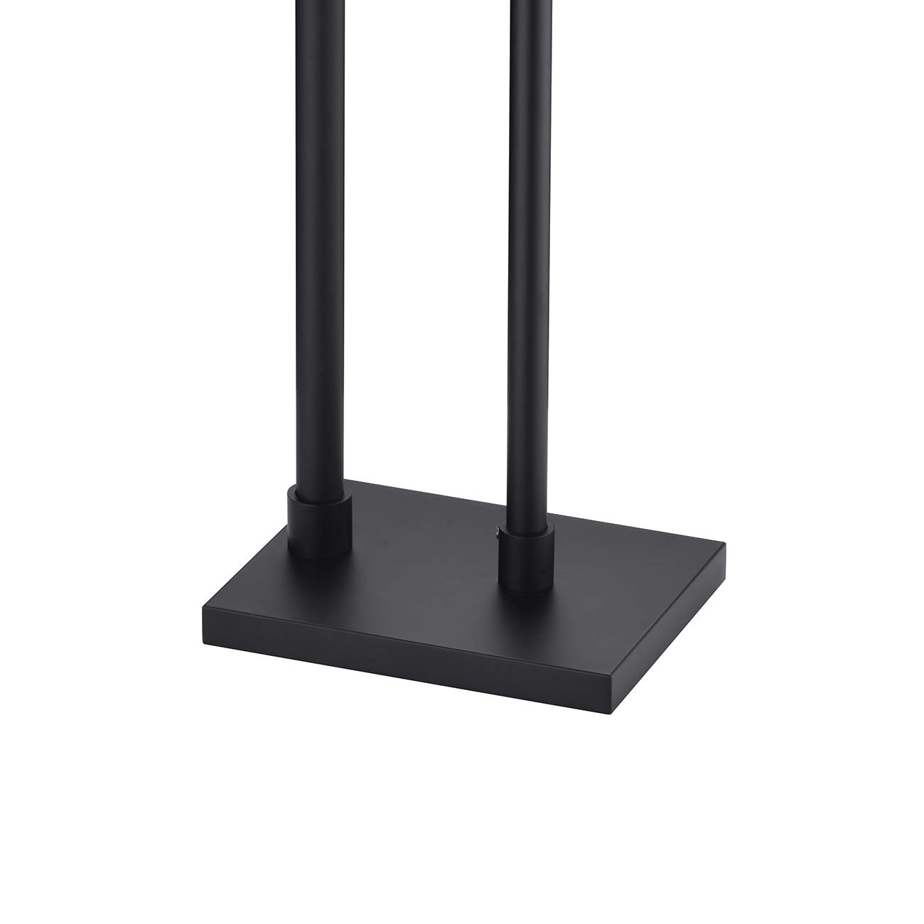 Free Standing Bathroom Toilet Paper Holder Stand with Reserve - Matte Black Stainless Steel Toilet Tissue Dispenser (TPS103S2-BK) - Perfect for Bathrooms, Powder Rooms & RVs
