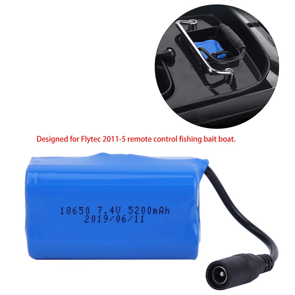 Upgrade RC Boat Battery - Replacement Battery for Flytec 2011-5 RC Boat - High Performance LiPo Battery for Outdoor Fishing Bait Boats - Perfect for Marine Hobbies & Water Sports