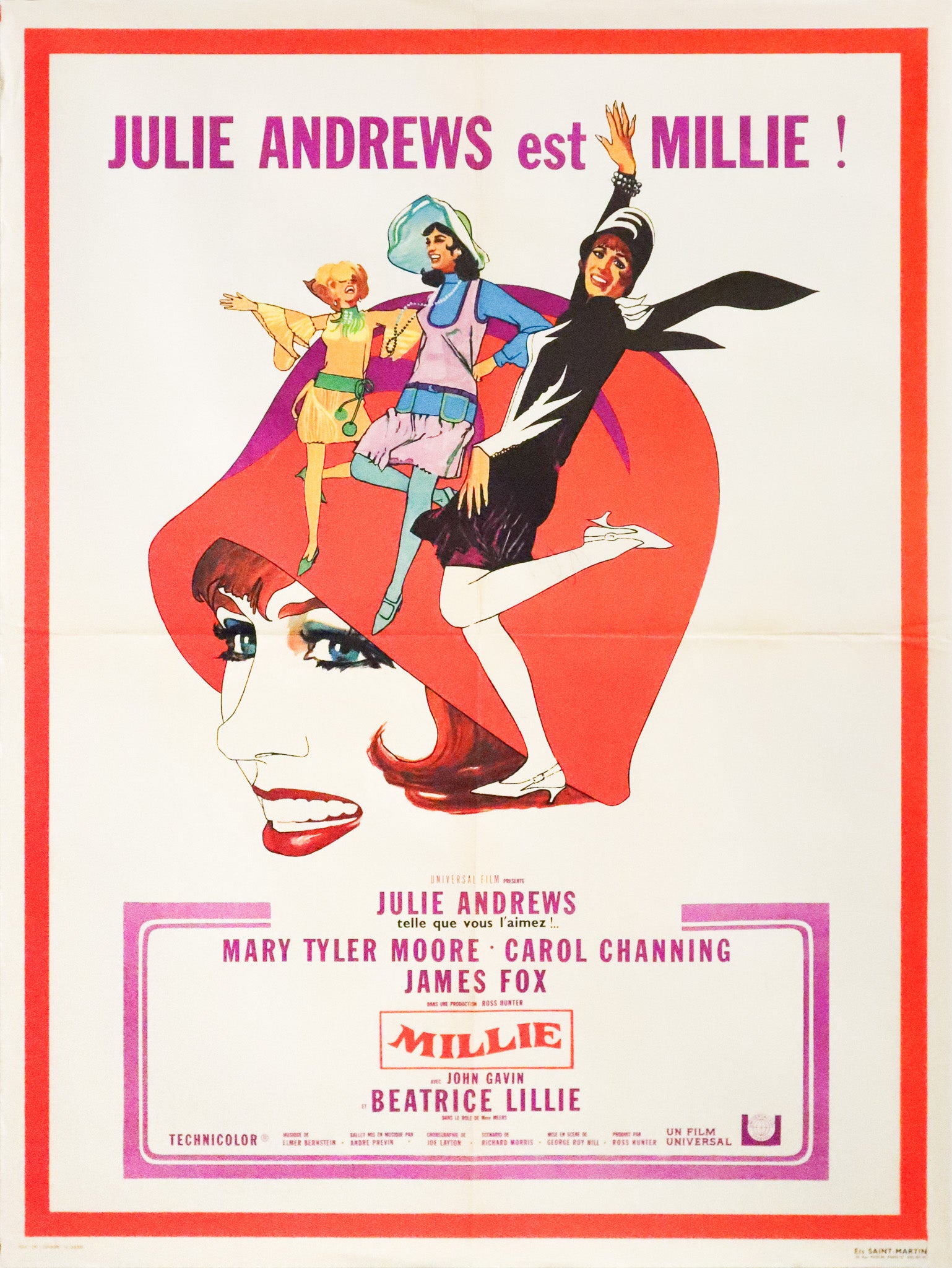Original 1967 French Movie Poster of 
