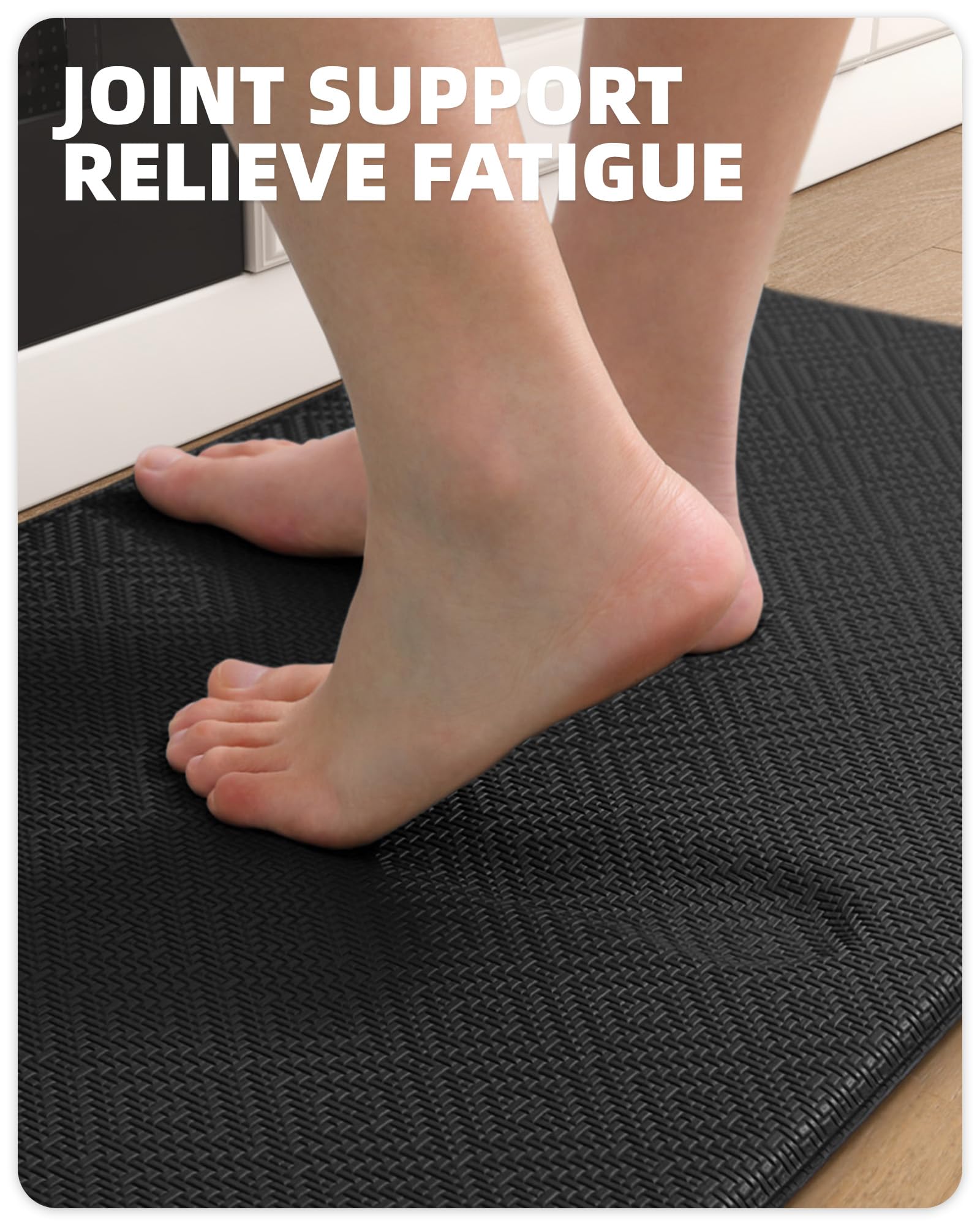 Anti-Fatigue Kitchen Mat with Non-Slip Cushioning - 17