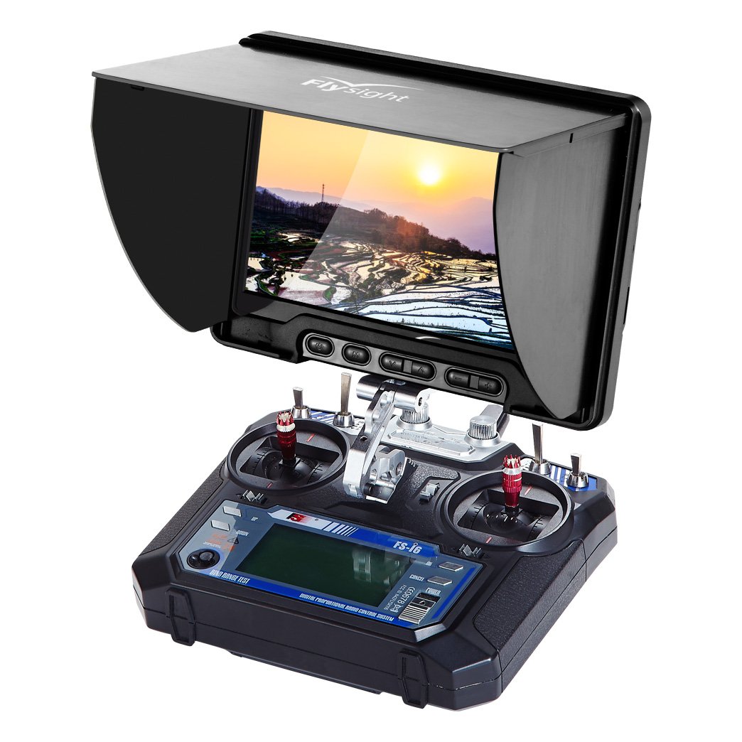7 Inch Black Pearl IPS Field Monitor - 1280x800 HD FPV Racing Quad Camera Display with Integrated Battery for Sony Canon Nikon Olympus DSLRs - Perfect for Drone Racing, Photography & Videography