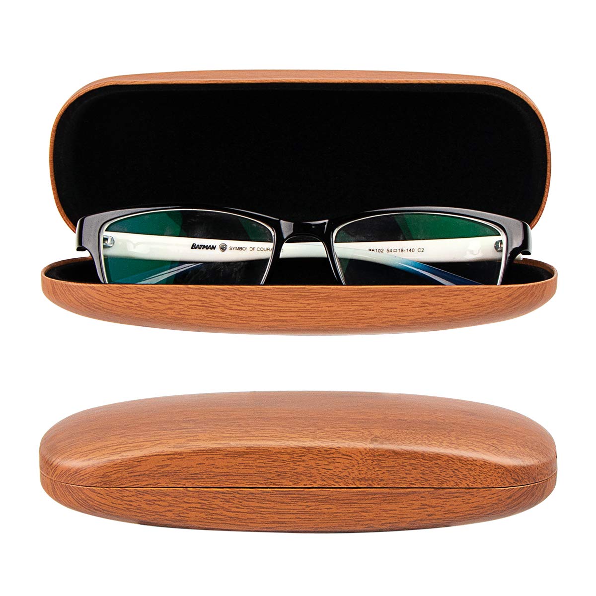 Durable Hard Shell Glasses Case with Wool Pattern - Protective Eyewear Storage for Travel, Home & Office Use | Scratch-Resistant Eyeglass Holder for Men & Women