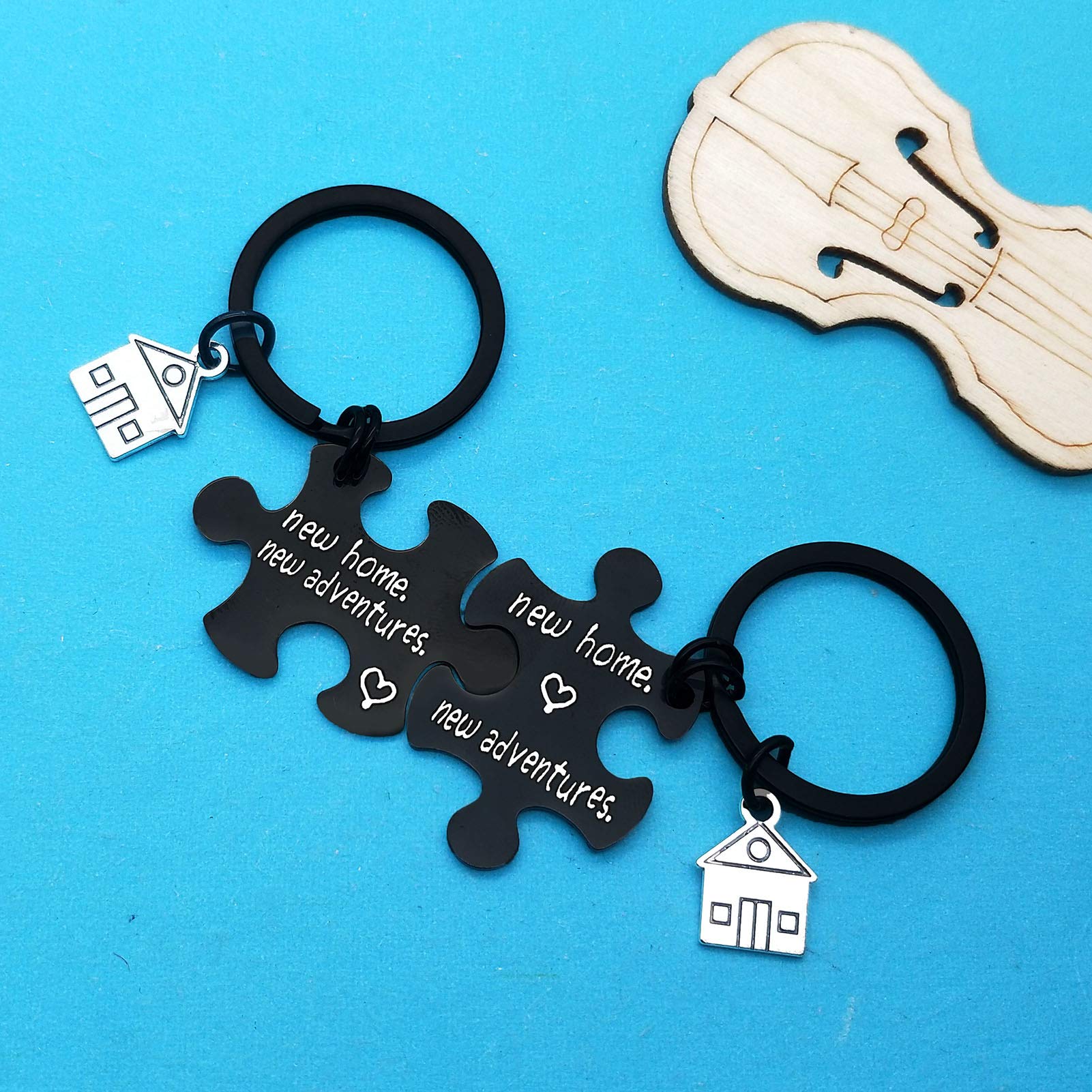 Xiahuyu New Home Keychain - Housewarming Gift for New Homeowners, First Home & Moving In Present - Perfect for House Keys, Welcome Gifts & New Home Decor