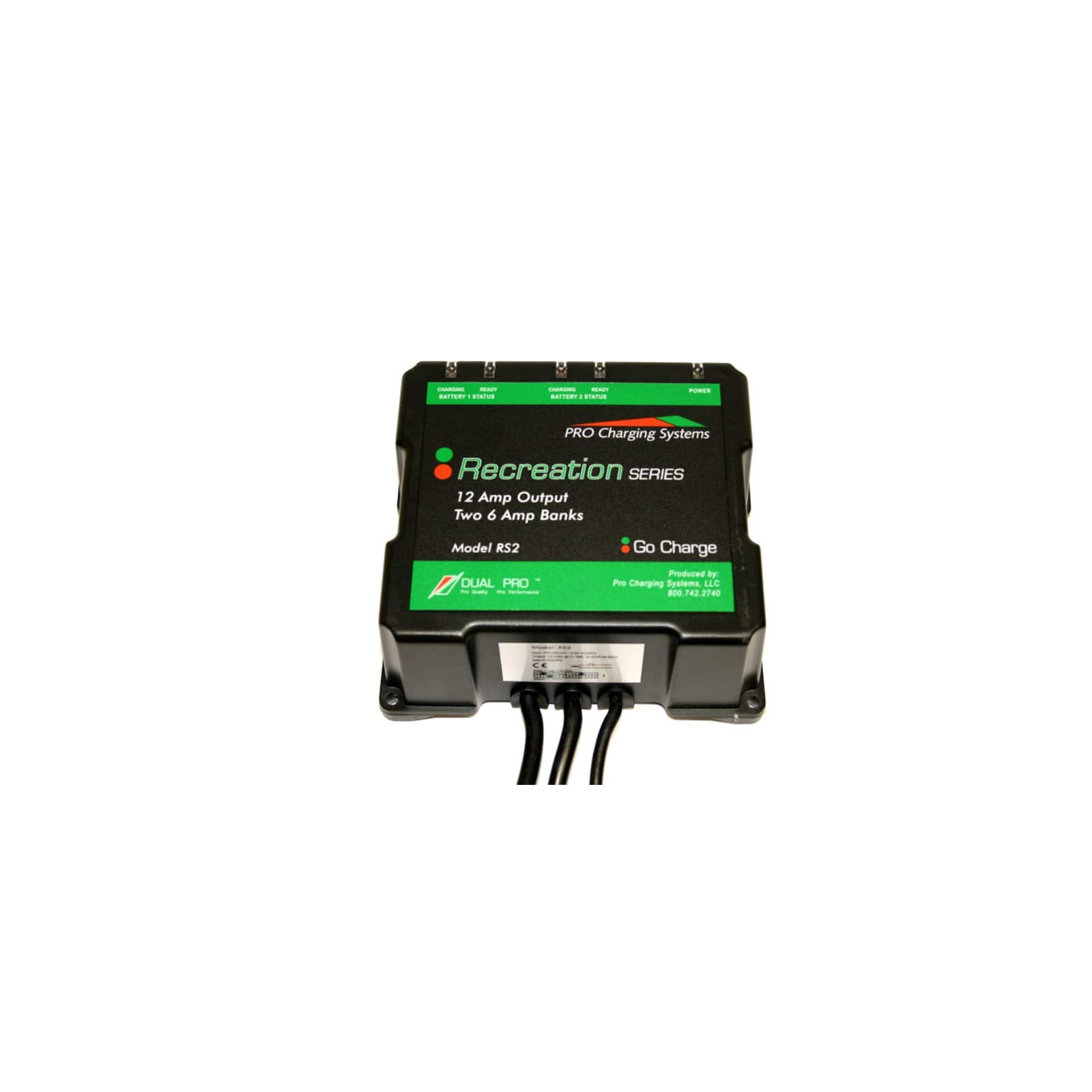 Dual Pro Recreational Series Battery Charger - 12V/24V Marine, RV, ATV, Motorcycle Smart Charger - Perfect for Boating, Camping & Outdoor Adventures