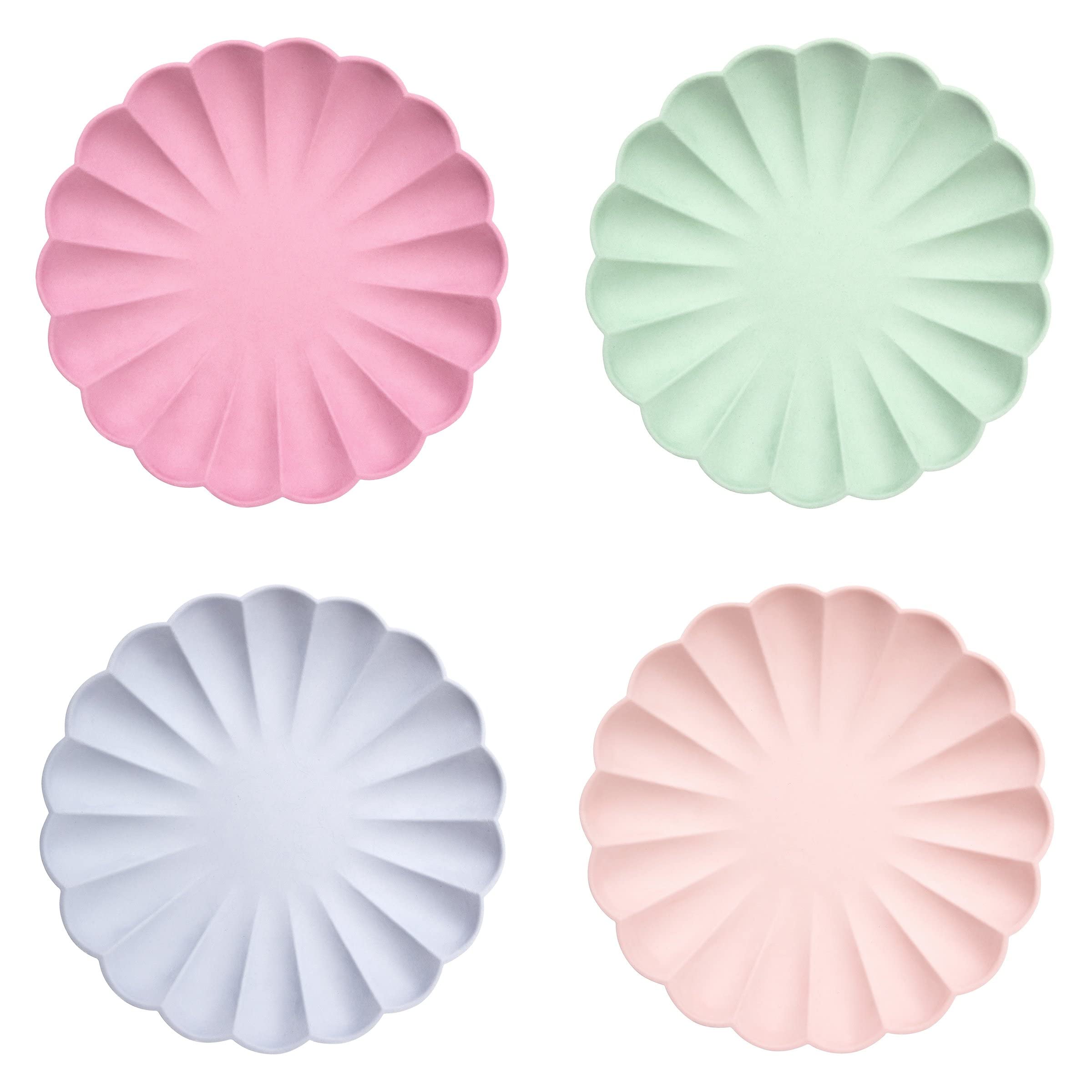 Eco-Friendly Compostable Party Plates - Pack of 8 Biodegradable Disposable Plates for Birthday, Wedding & Special Occasions | Sustainable Single-Use Tableware for Picnics, BBQs & Celebrations