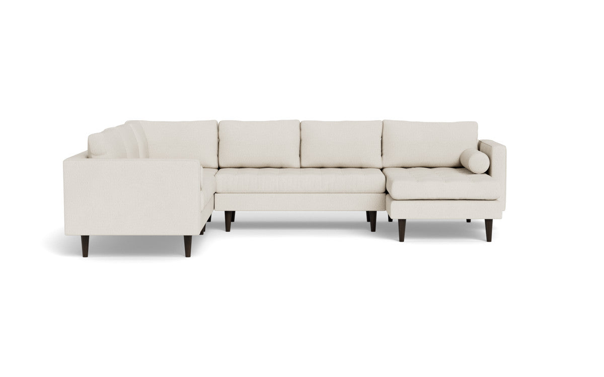 Ladybird 133 Corner Sectional Sofa with Right Chaise Lounge - Modern L-Shaped Couch for Living Room, Family Room & Home Theater