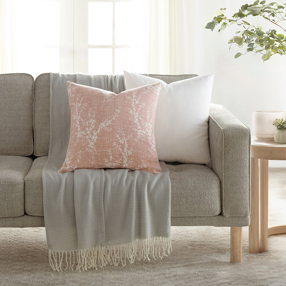 2 Pack Willow Décor Throw Pillows - Soft Bohemian Cushion Covers for Sofa, Bed & Home Decor - Perfect for Living Room, Bedroom & Outdoor Use