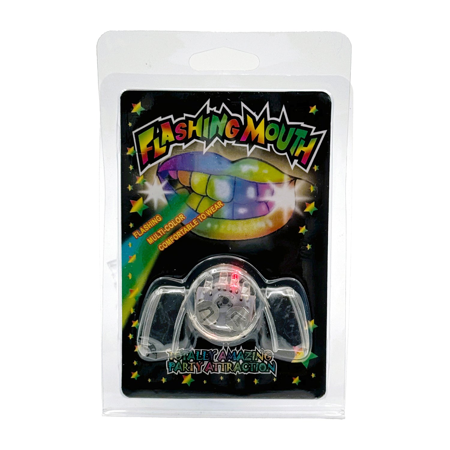 LED Flashing Mouthpiece - 12 Pack for Parties, Raves & Nightlife - Fun Glow in The Dark Accessories for Concerts, Halloween & Festivals