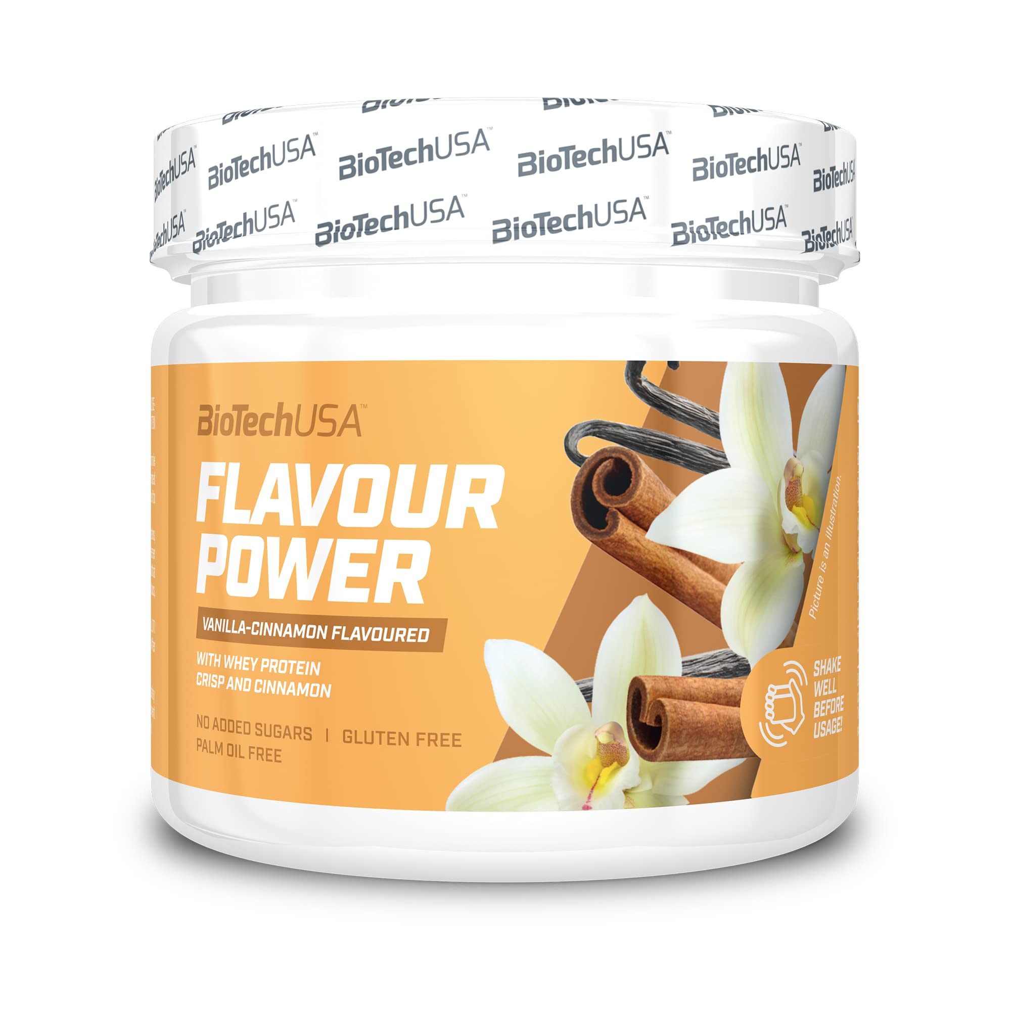 BioTechUSA Flavor Power Vanilla Cinnamon Protein Powder - 160g for Muscle Recovery & Post-Workout Nutrition | Gym, Fitness & Bodybuilding Supplement