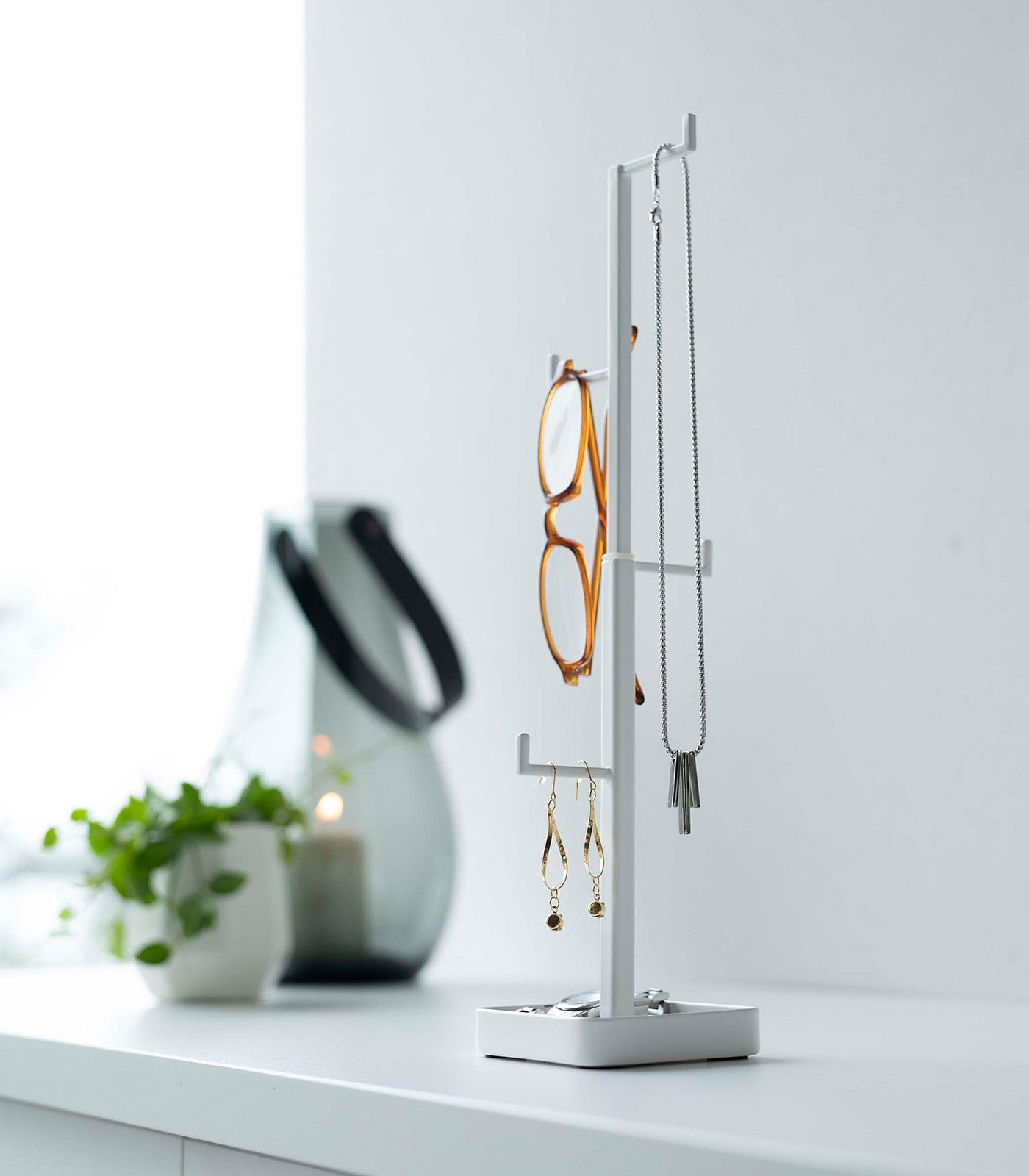 Tree Accessory Stand - Durable Steel Jewelry Organizer for Necklaces, Rings & Bracelets | Perfect for Bedroom, Bathroom & Vanity Organization